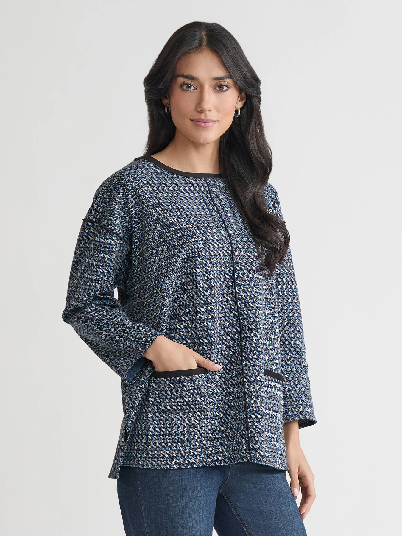 Binding Edge Top, Serenity Knit - Image 2