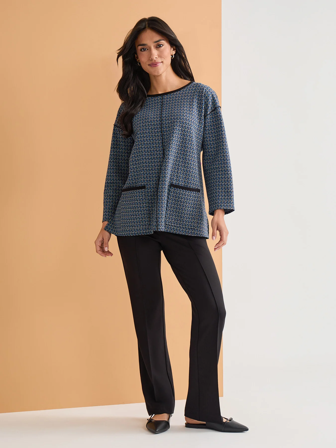Binding Edge Top, Serenity Knit - Image 5