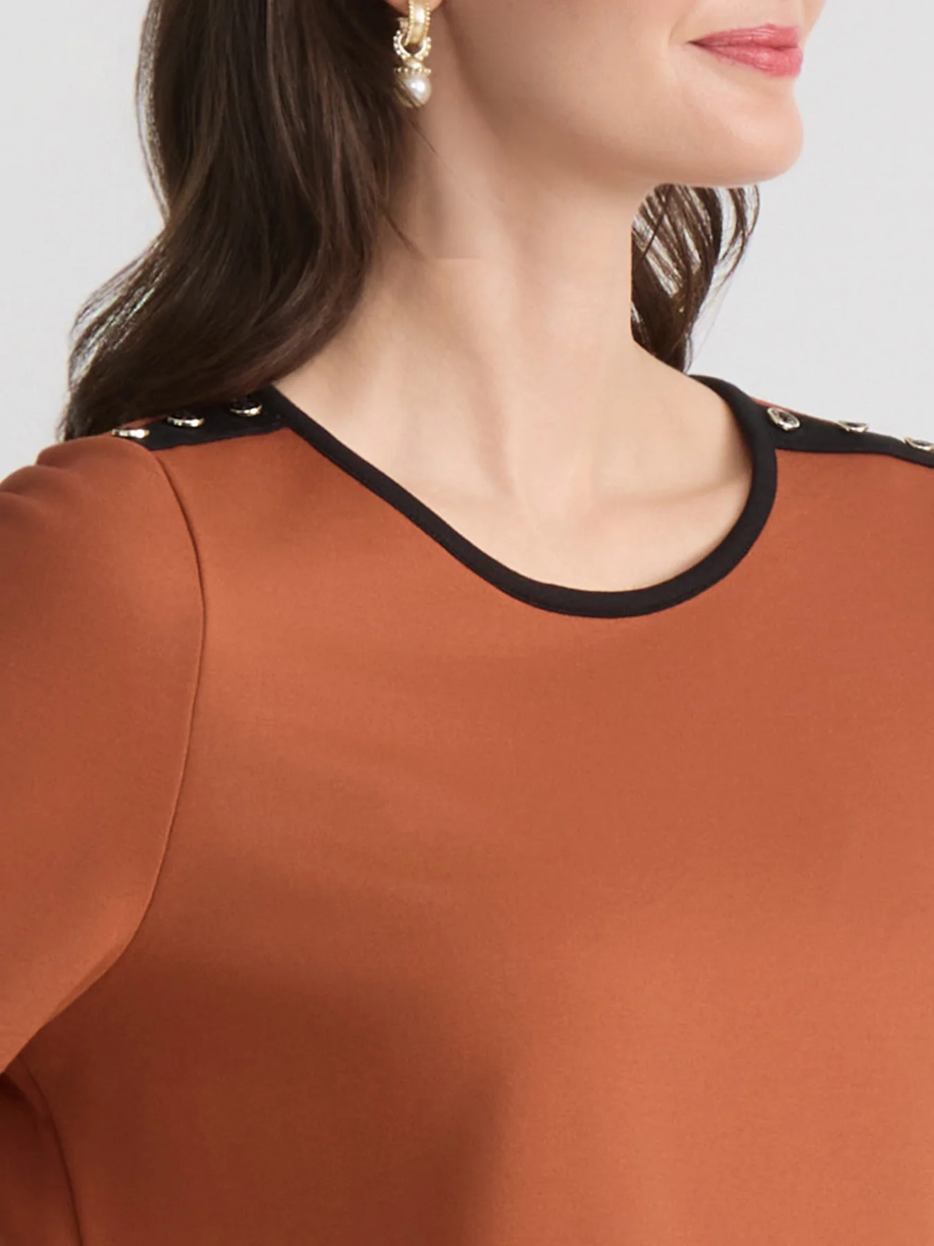 Button Shoulder Tee, Serenity Knit - Image 3