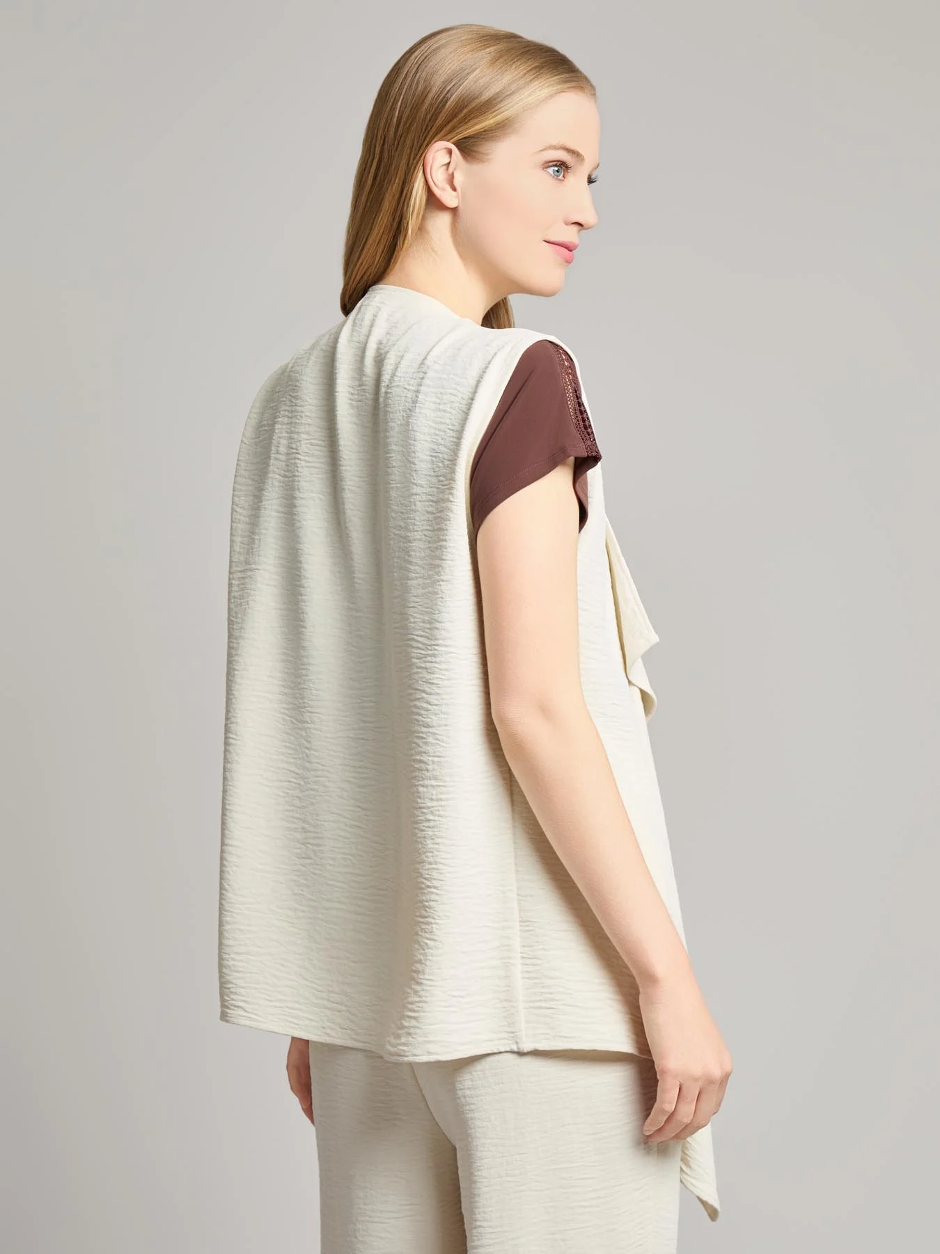 Cascade Vest, Textured Crepe - Image 4