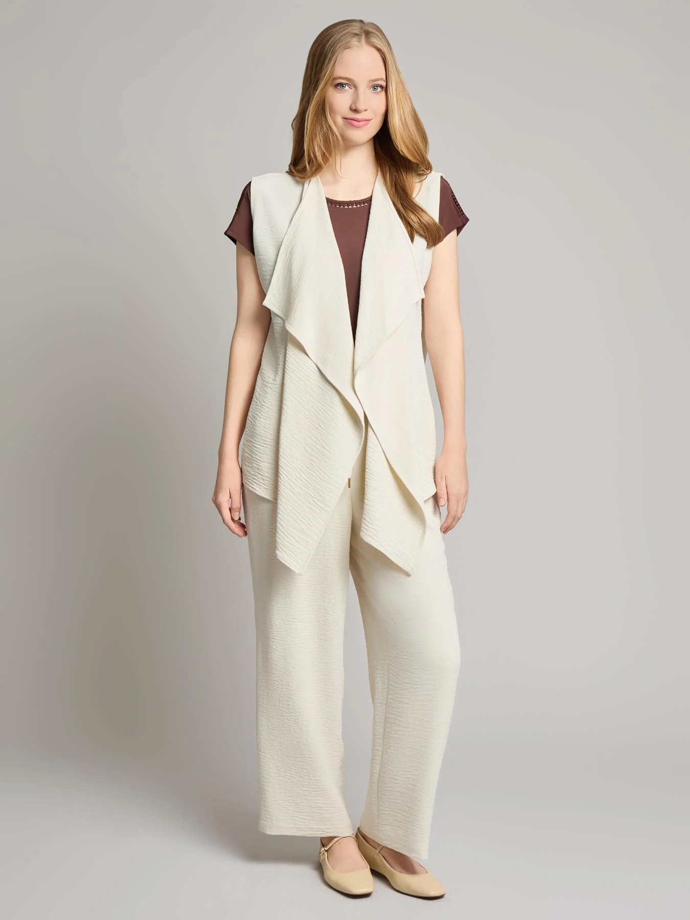 Cascade Vest, Textured Crepe - Image 5