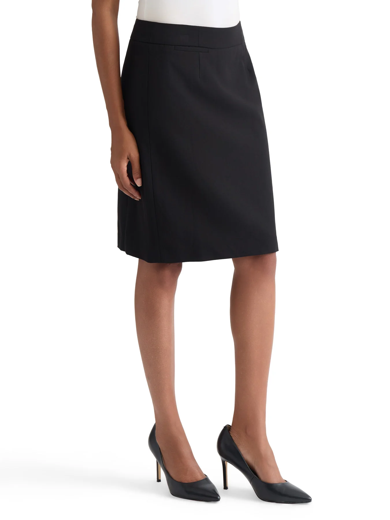Coin Pocket Pencil Skirt, Polished Bi-Stretch - Image 2