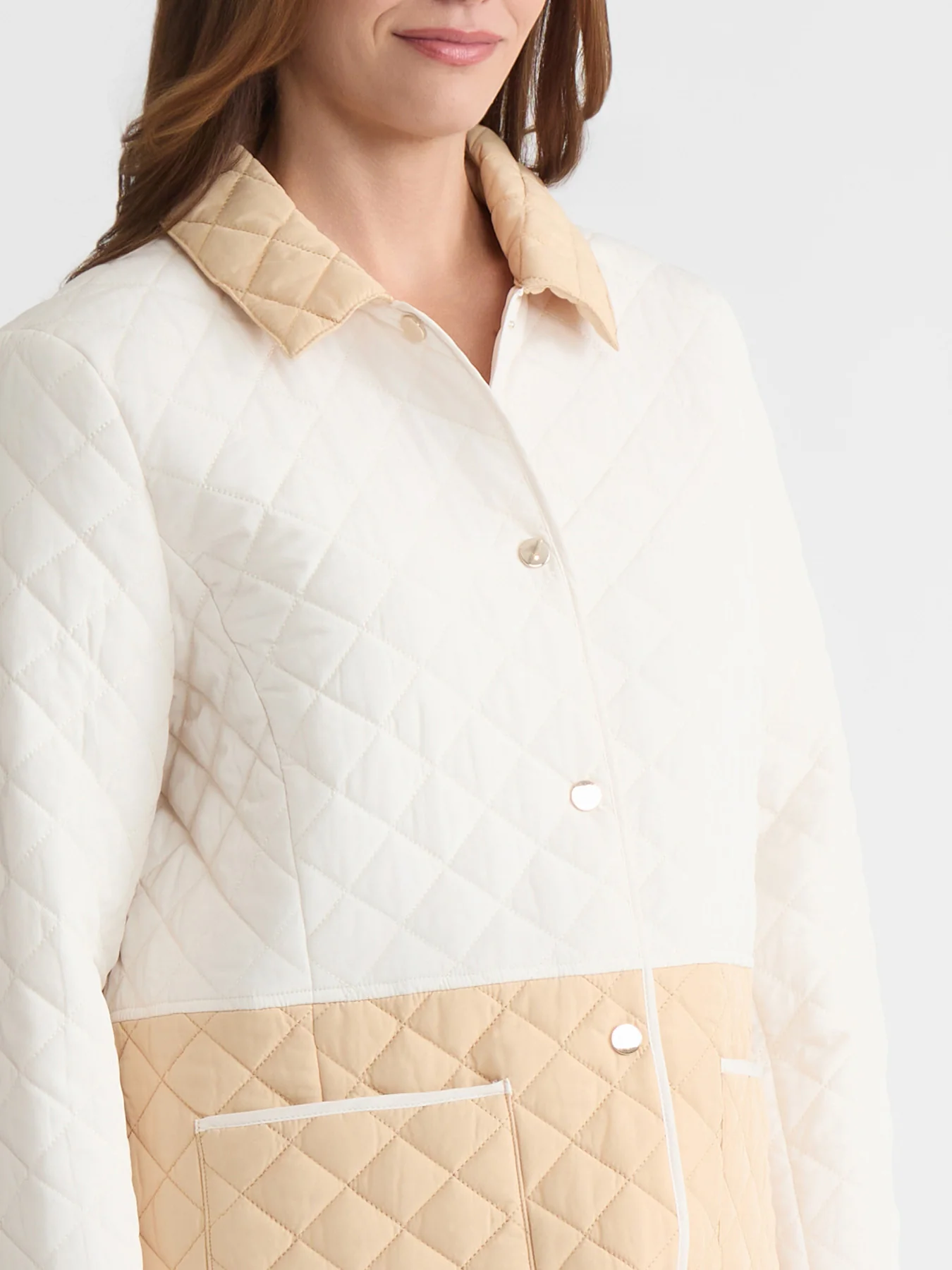 Colorblock Quilted Jacket - Image 3