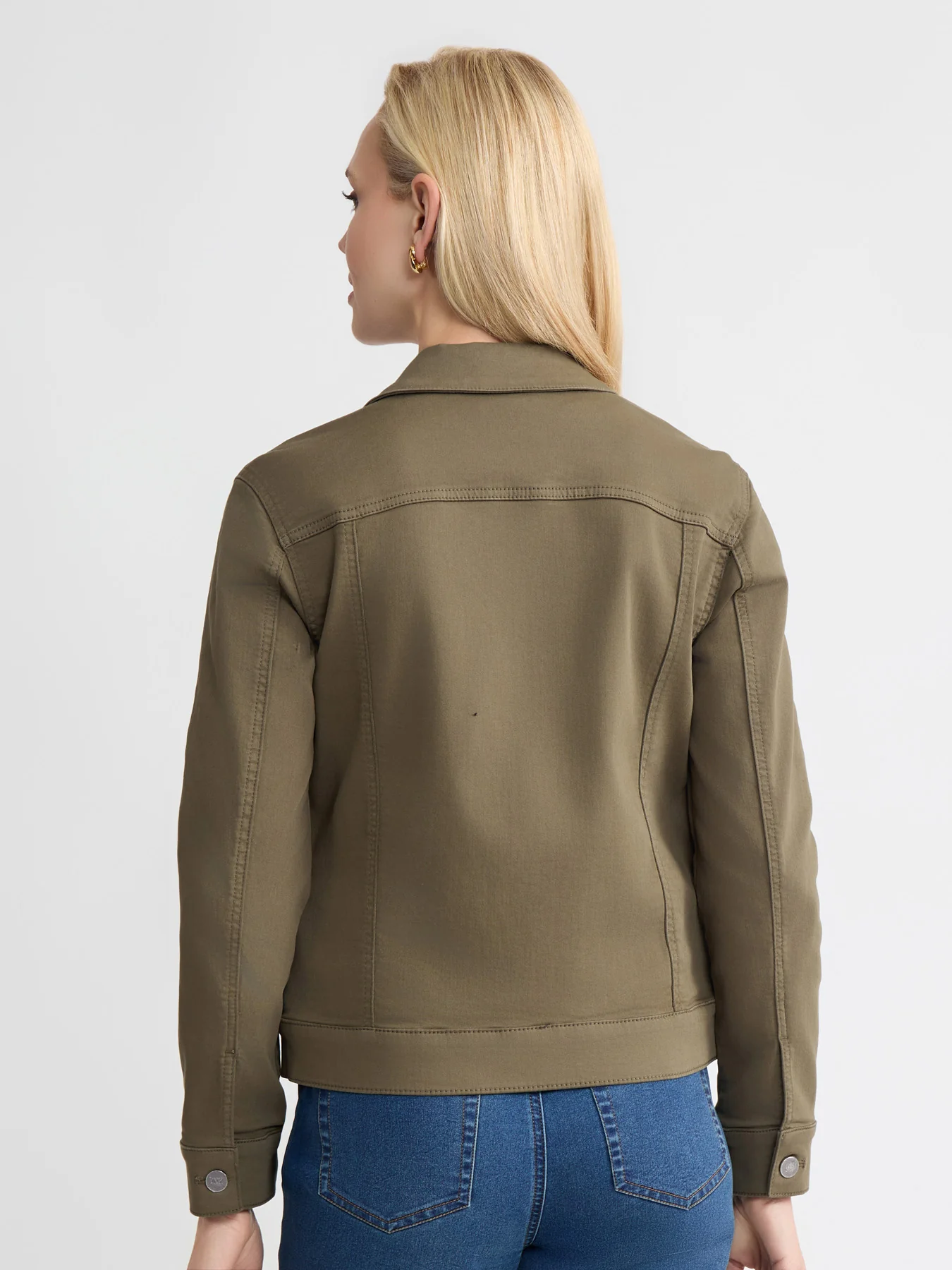Denim Jacket with Patch Pockets - Image 4