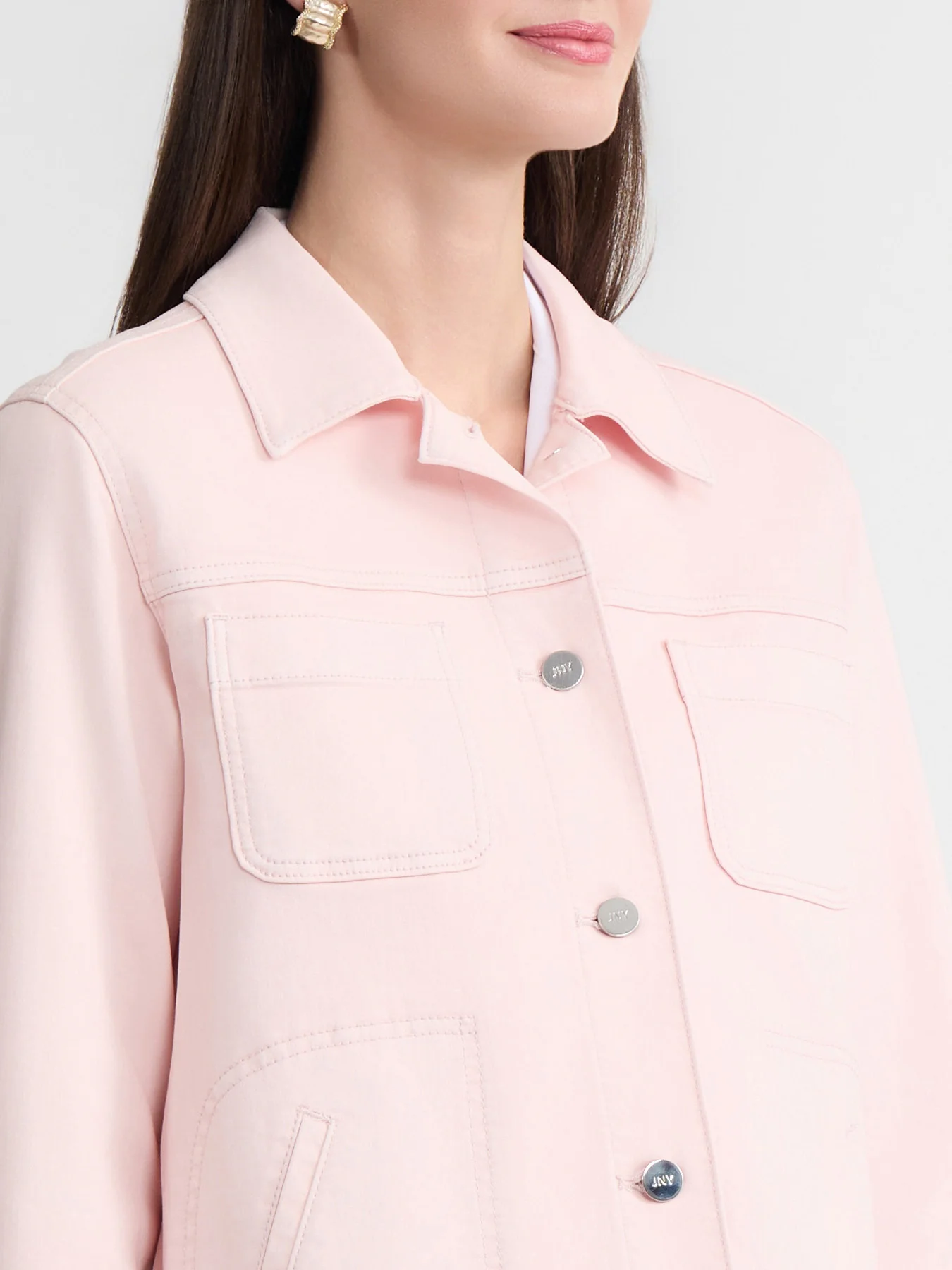 Denim Jacket with Patch Pockets - Image 3