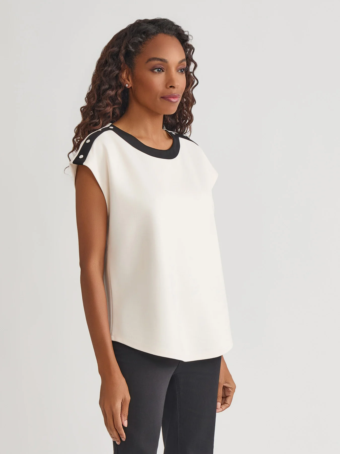 Drop Shoulder Top, Serenity Knit - Image 2