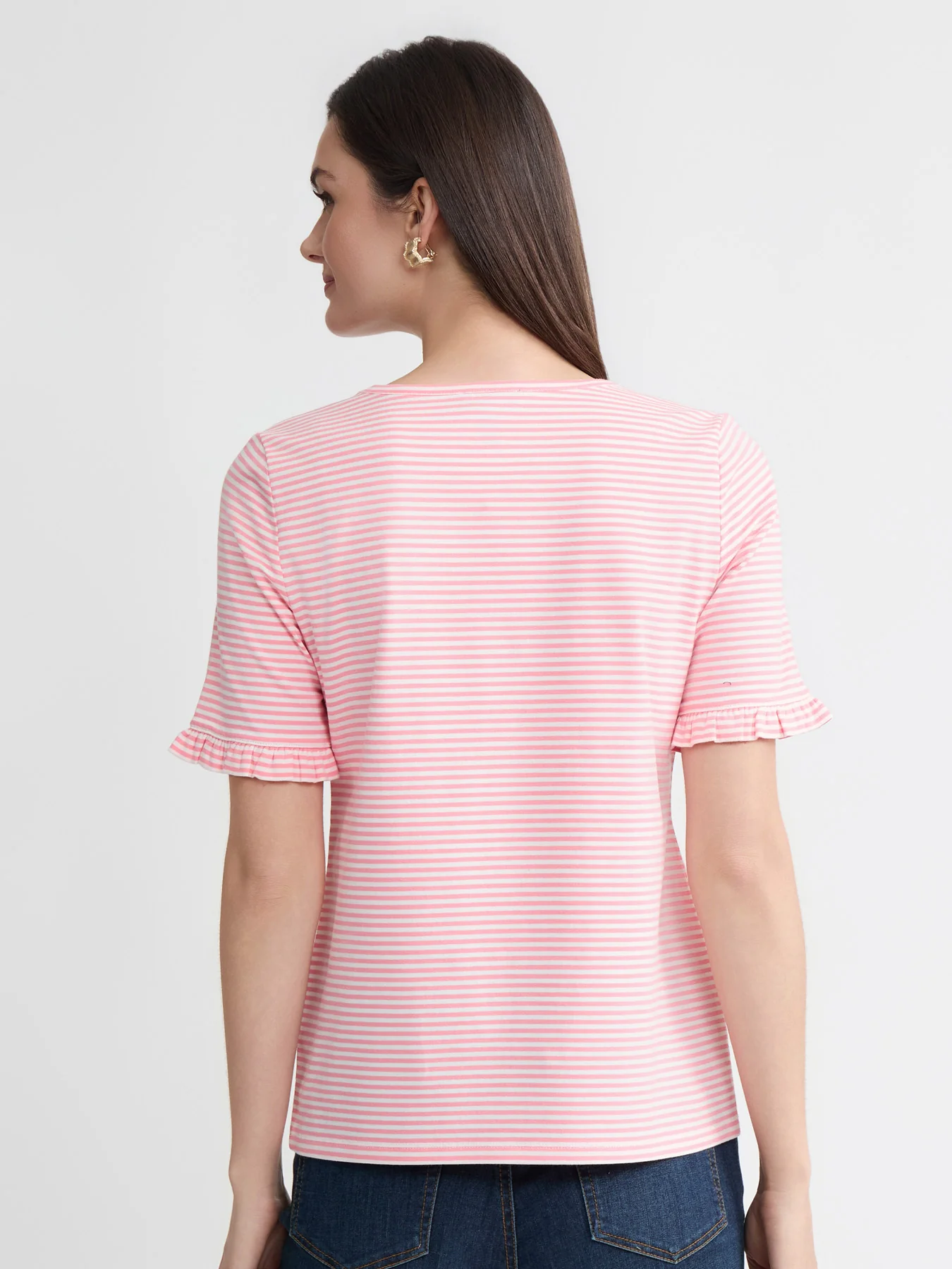 Elbow Ruffle Sleeve Top - Image 4
