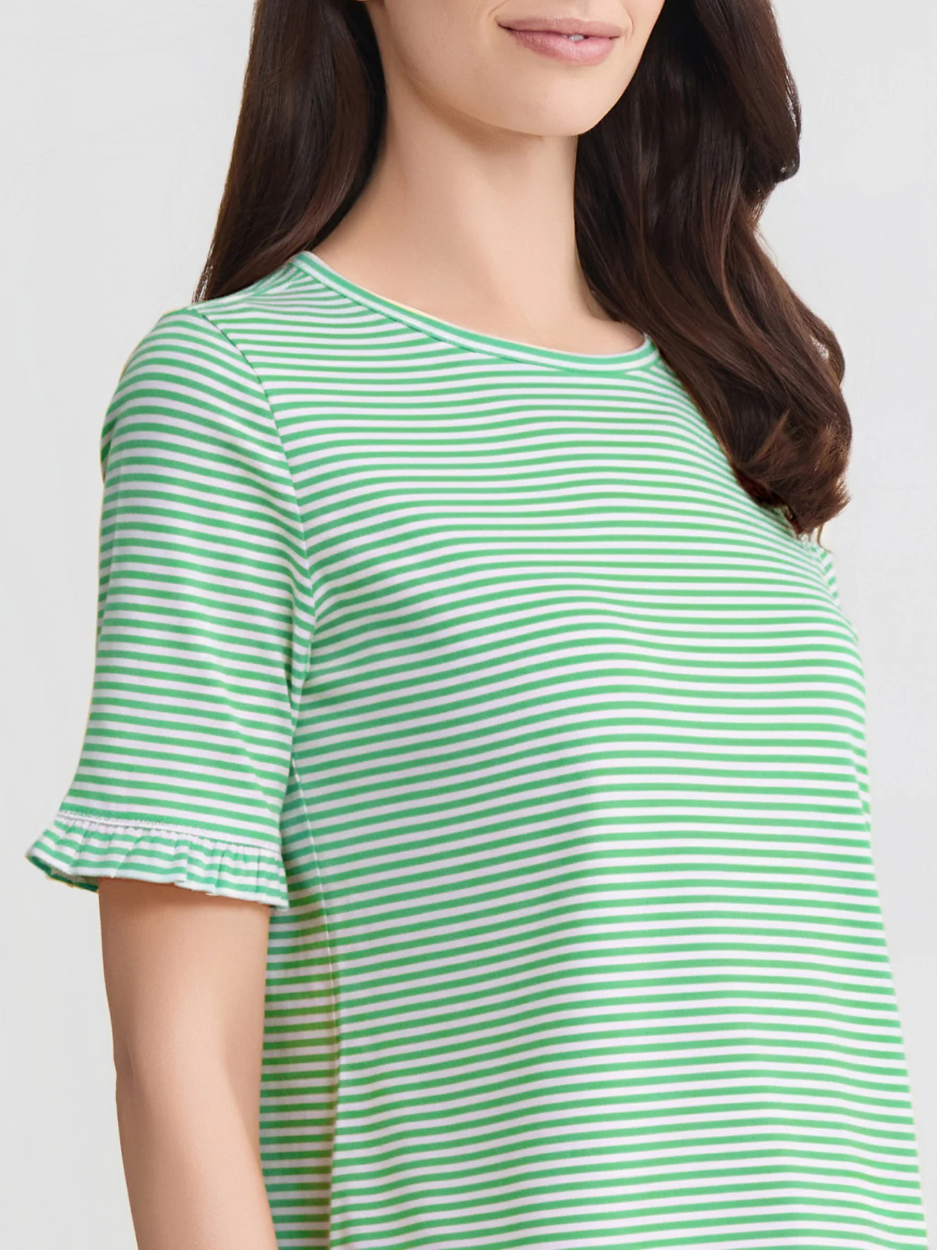 Elbow Ruffle Sleeve Top - Image 3