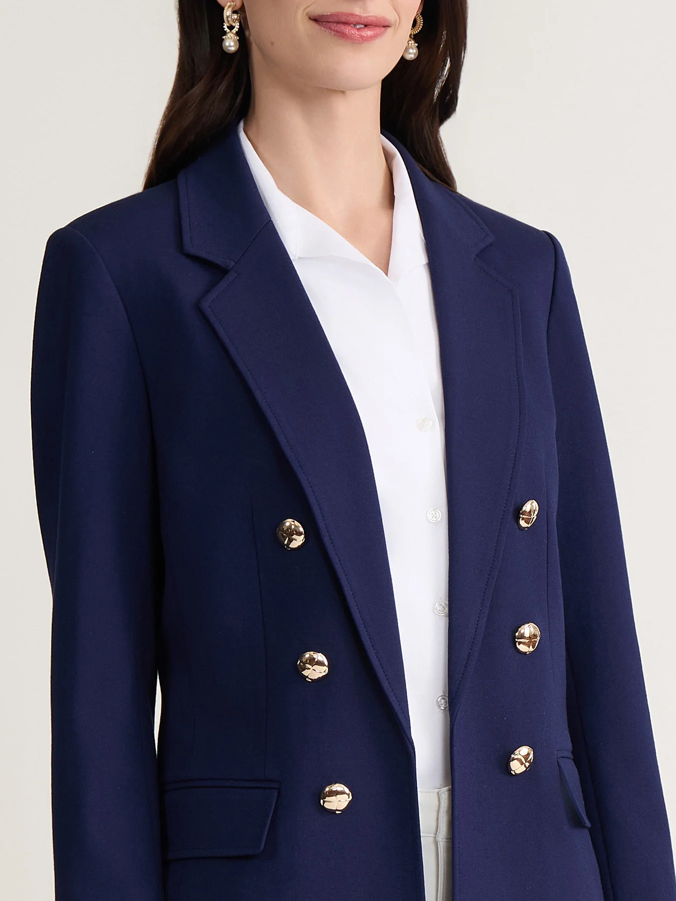 Faux Double Breasted Jacket, Modern Compression - Image 3
