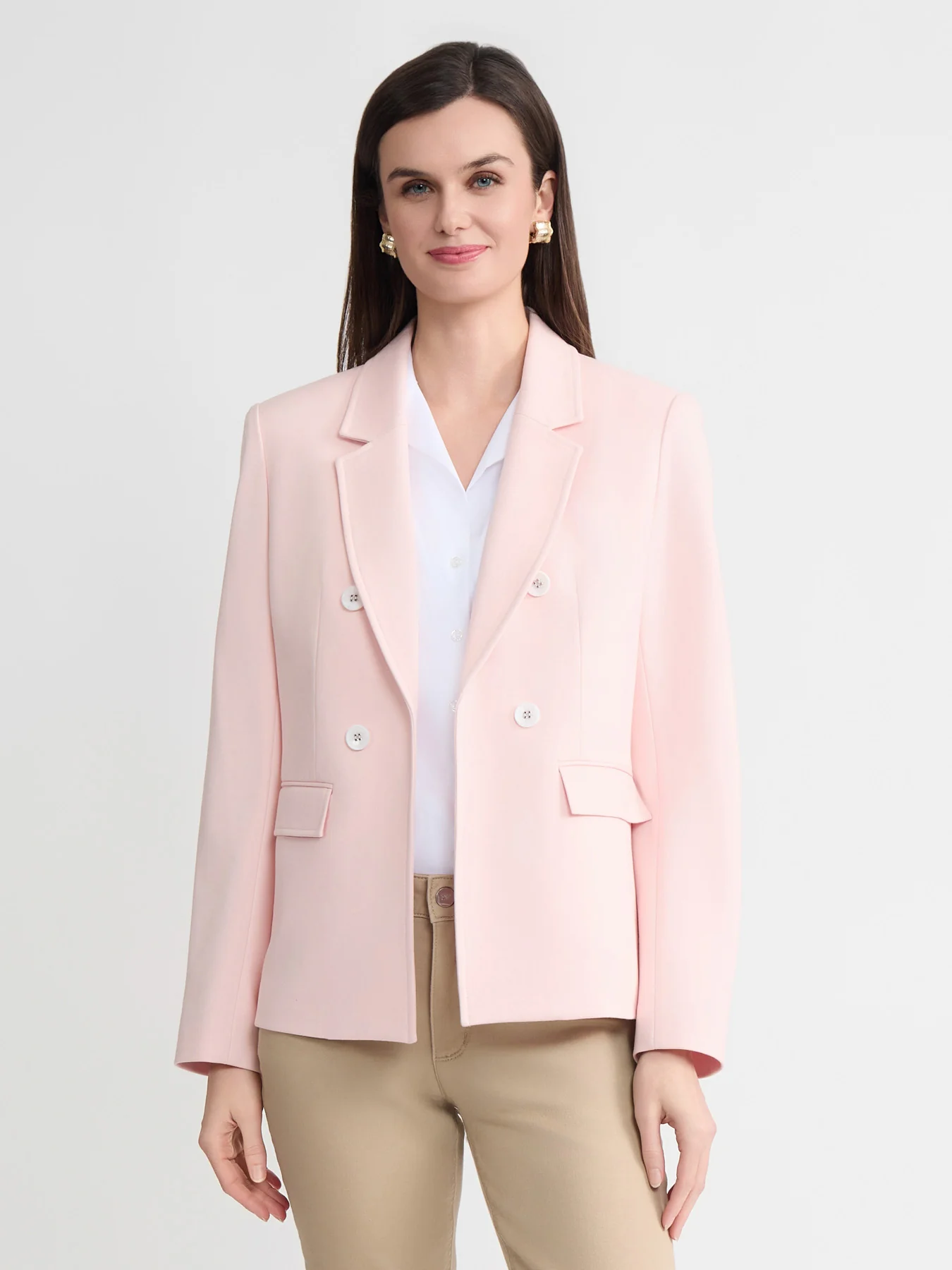 Faux Double Breasted Jacket, Modern Compression