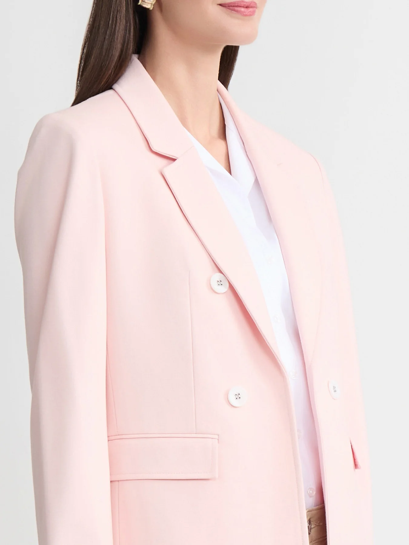 Faux Double Breasted Jacket, Modern Compression - Image 3
