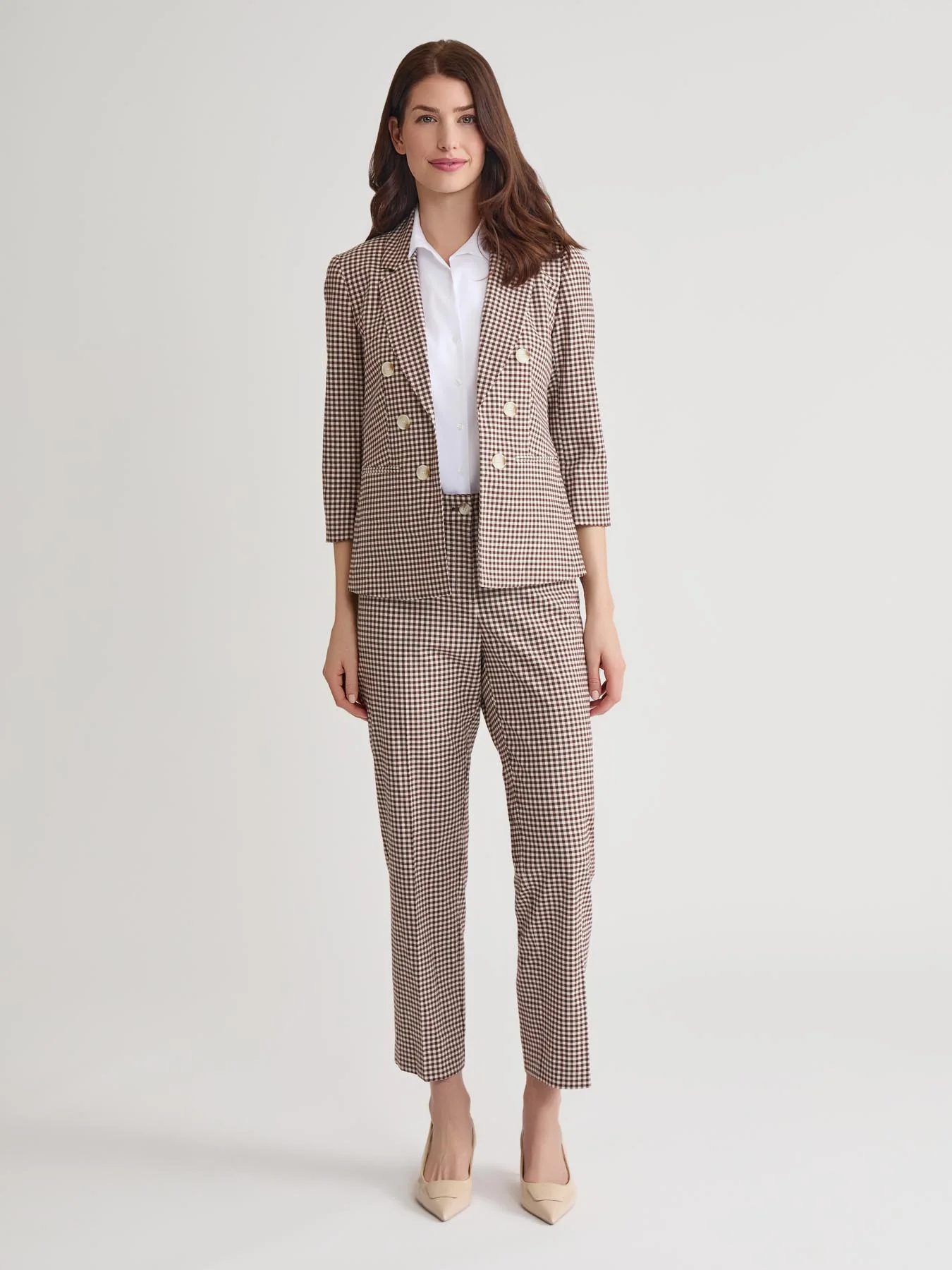 Faux Double Breasted Jacket, Stretch Tweed - Image 5