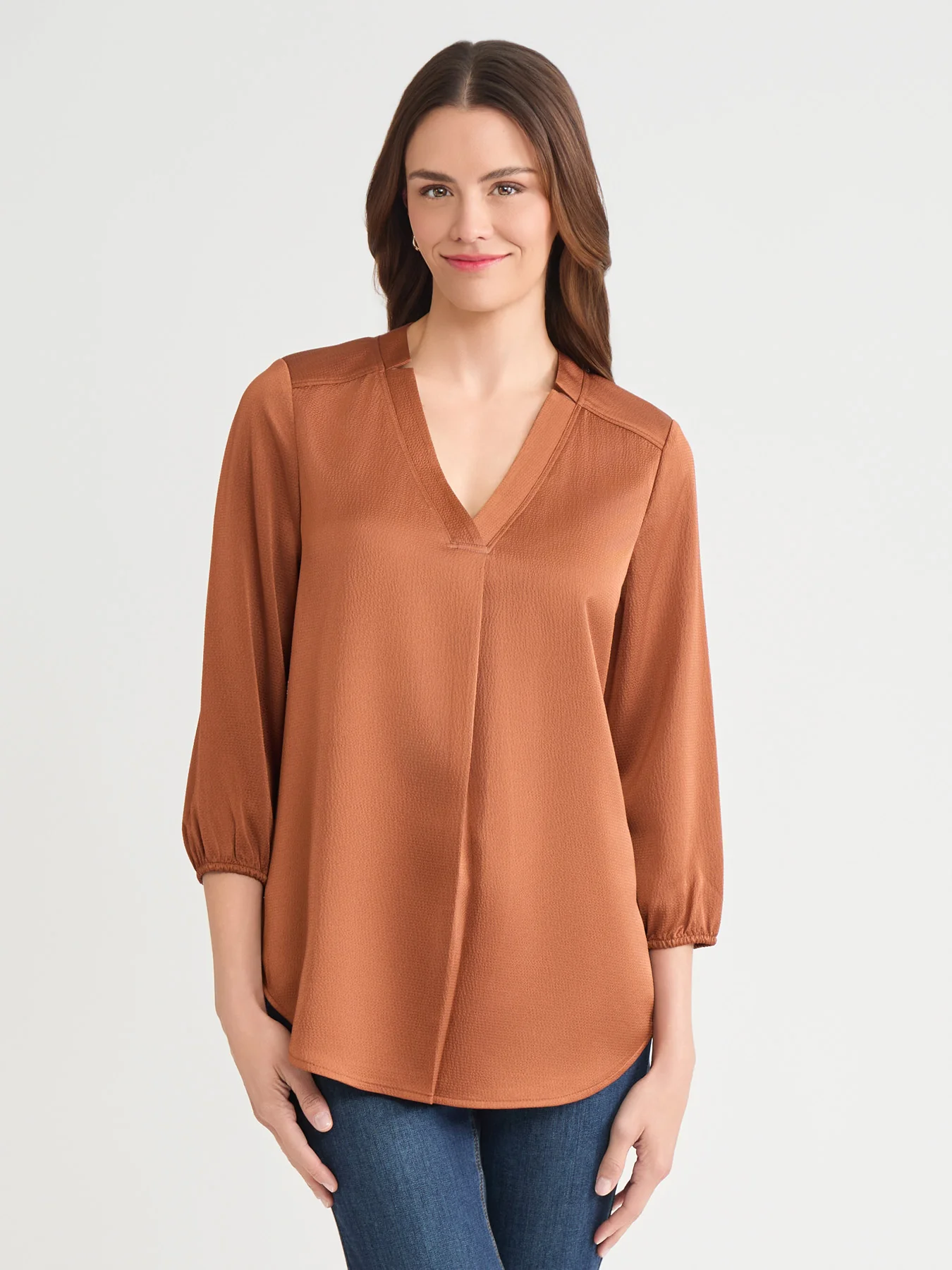 Kelly Blouse, Hammered Satin