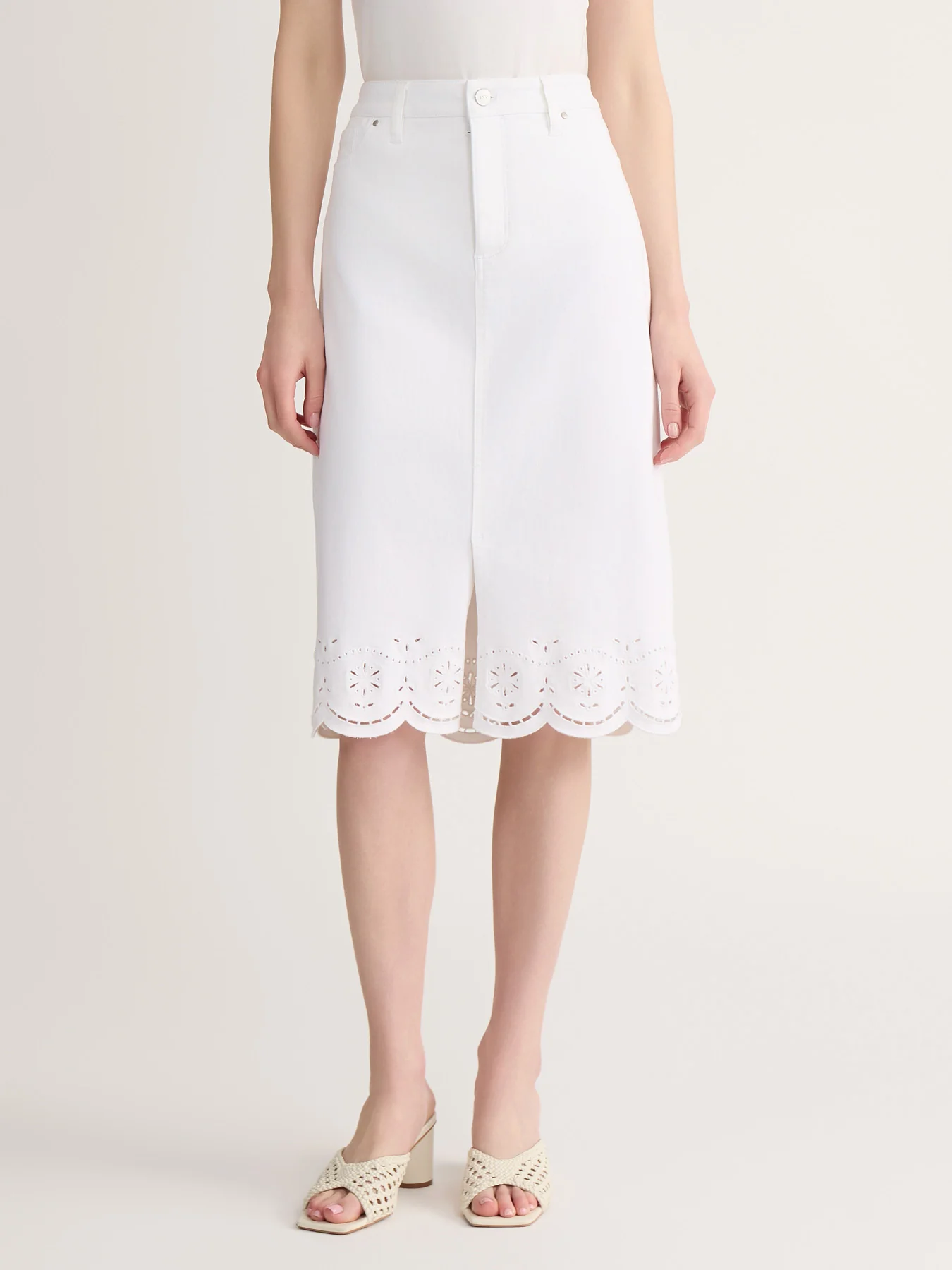 Lexington Embroidered Midi Skirt