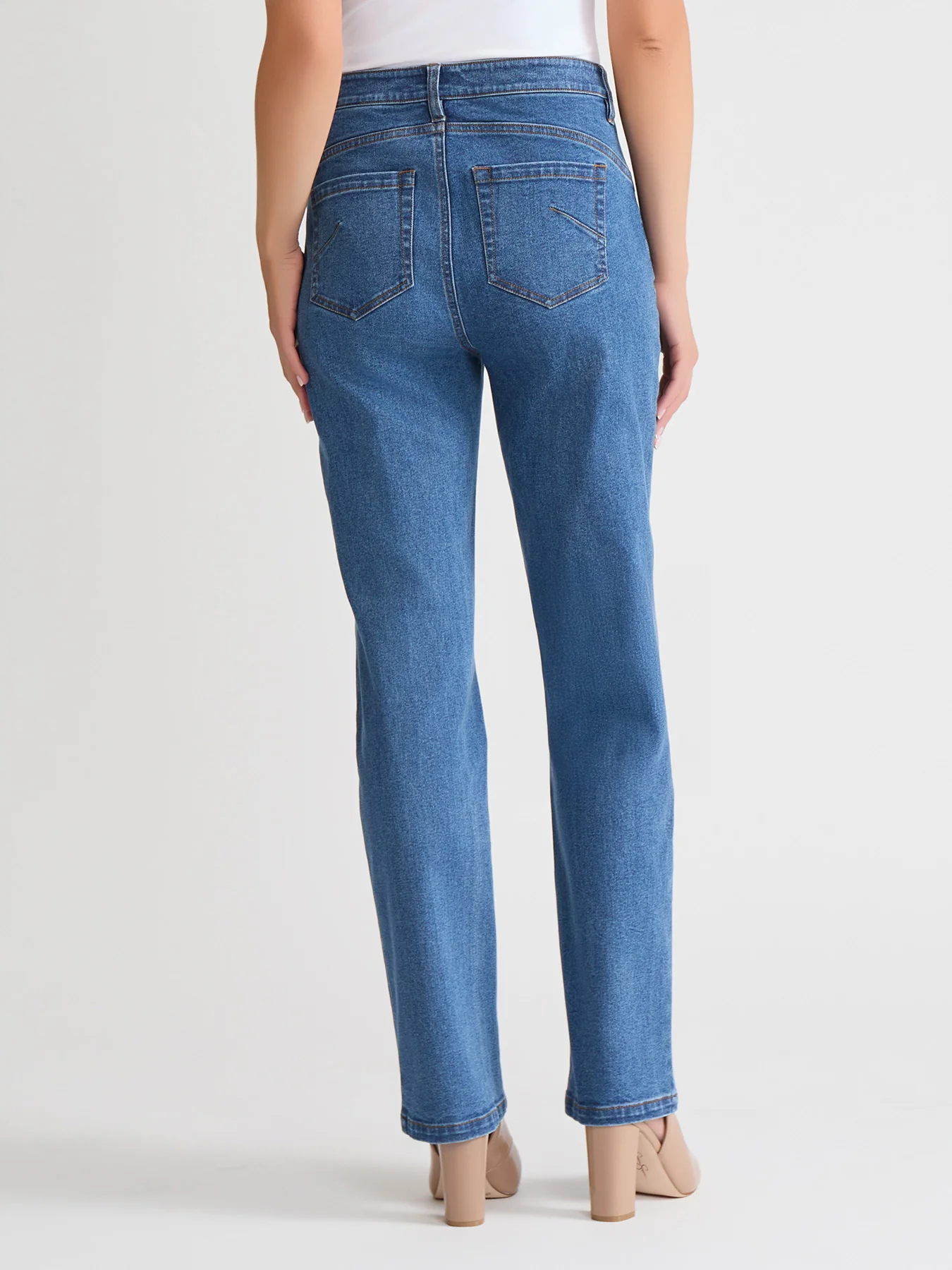 Lexington Straight Leg Jeans, Oasis Wash - Image 3