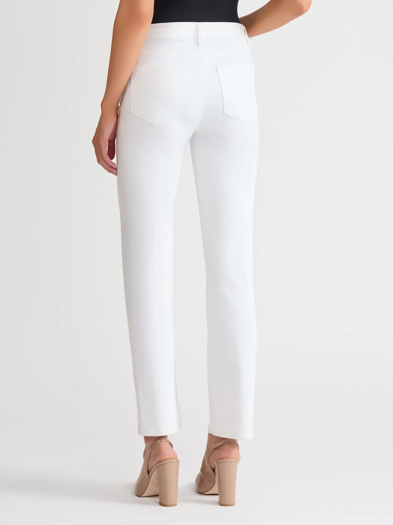 Lexington Straight Leg Jeans, Soft White - Image 3