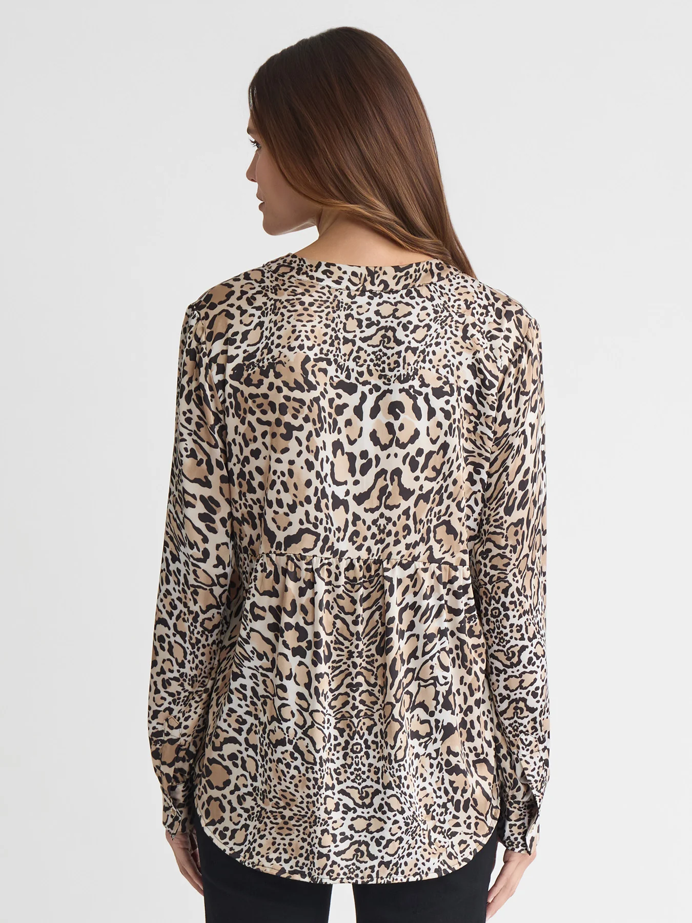 Long Sleeve Popover, Flat Satin - Image 4