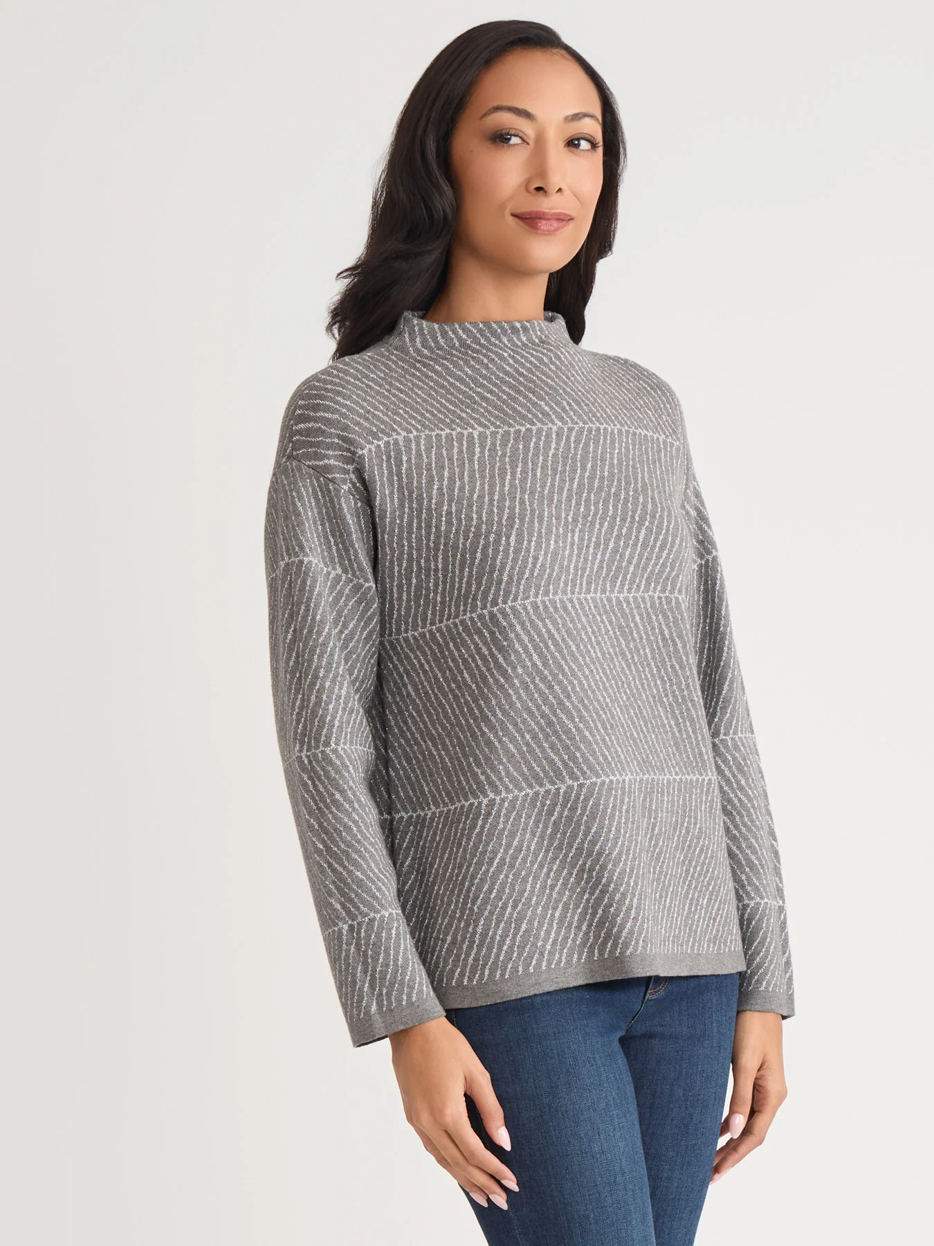 Lurex Crew Neck Sweater - Image 2