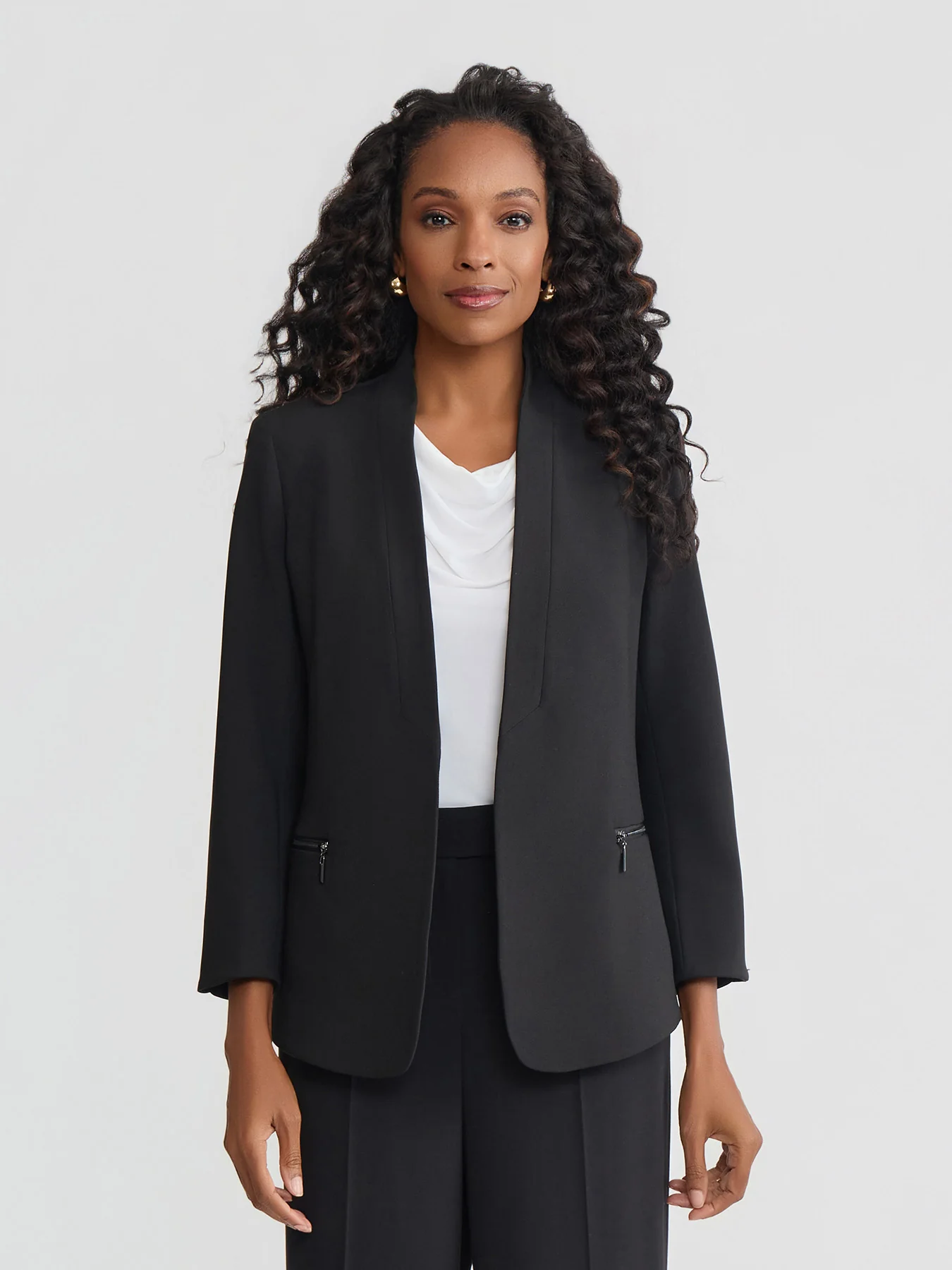 Modern Zip Pocket Jacket, Liberty Stretch