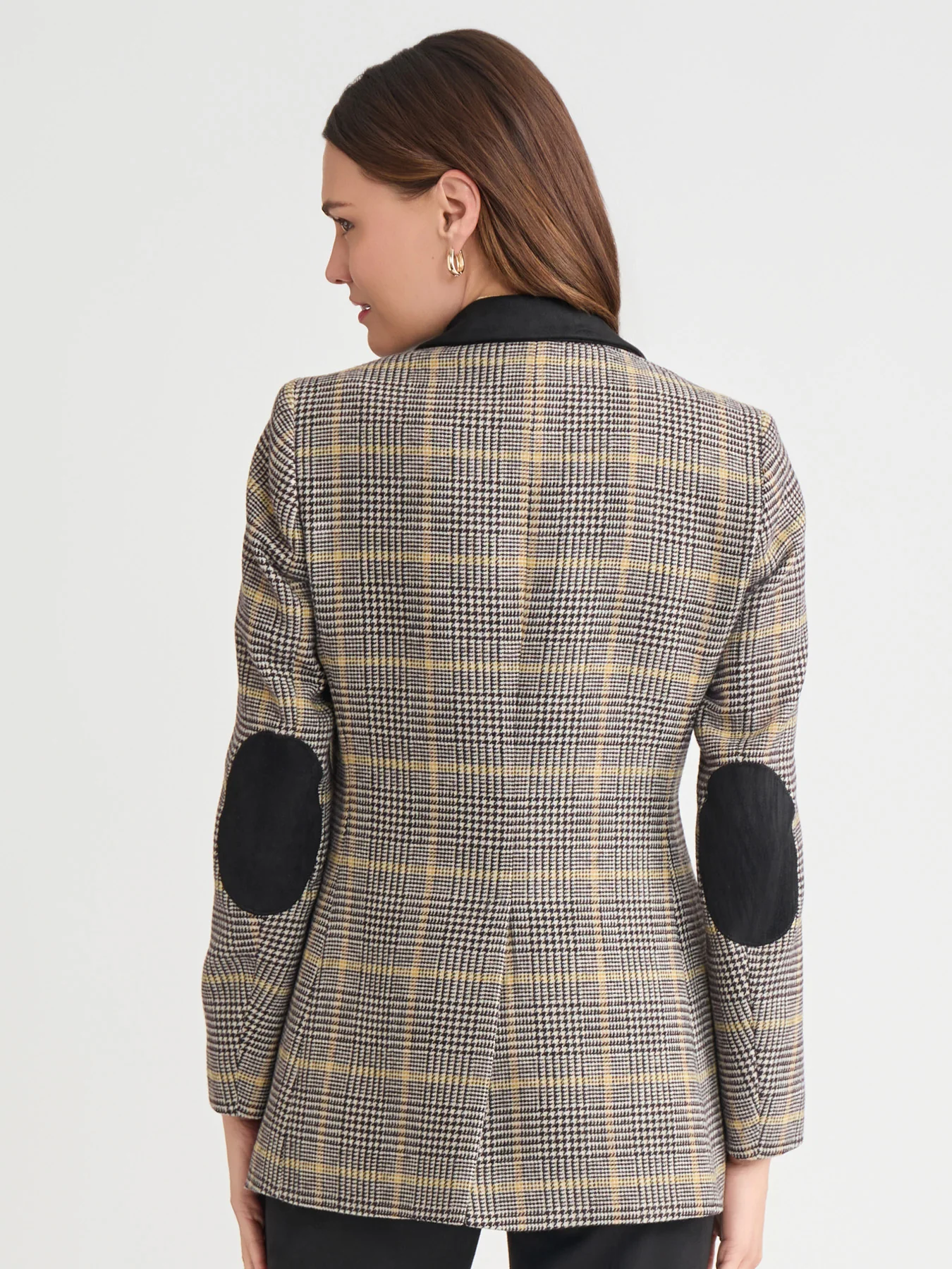One Button Elbow Patch Blazer - Image 5