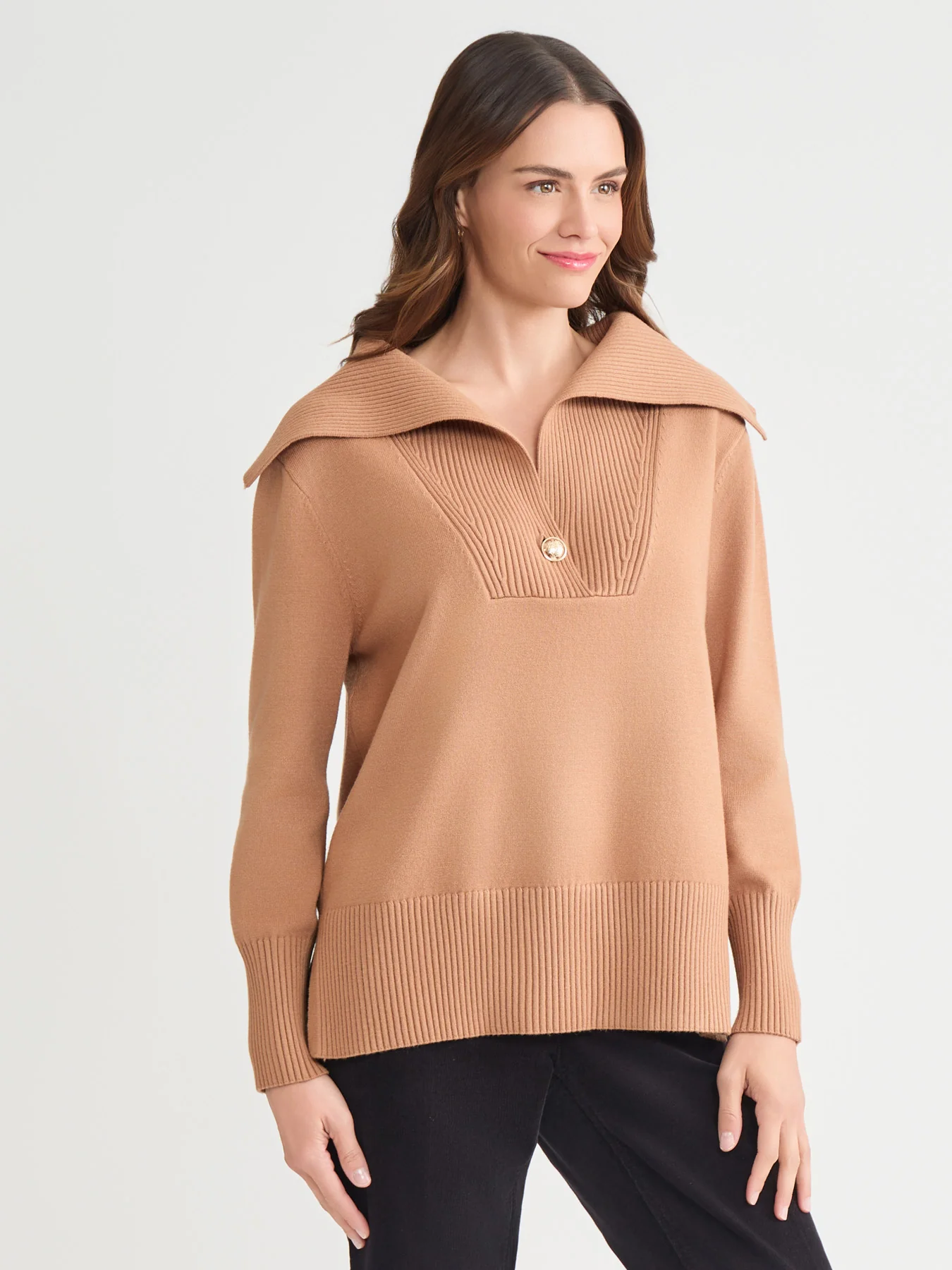 Oversized Collared Sweater - Image 2