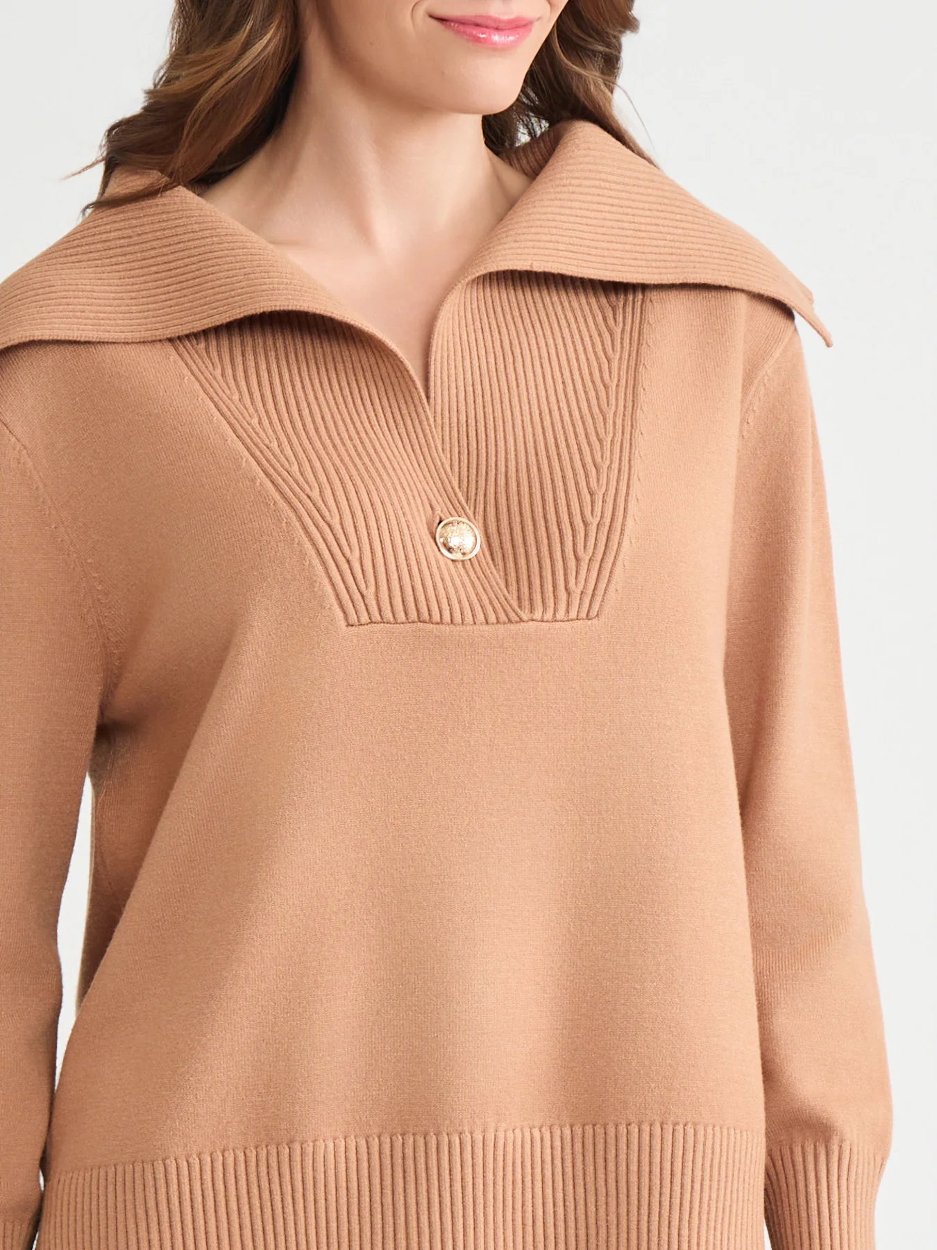 Oversized Collared Sweater - Image 3