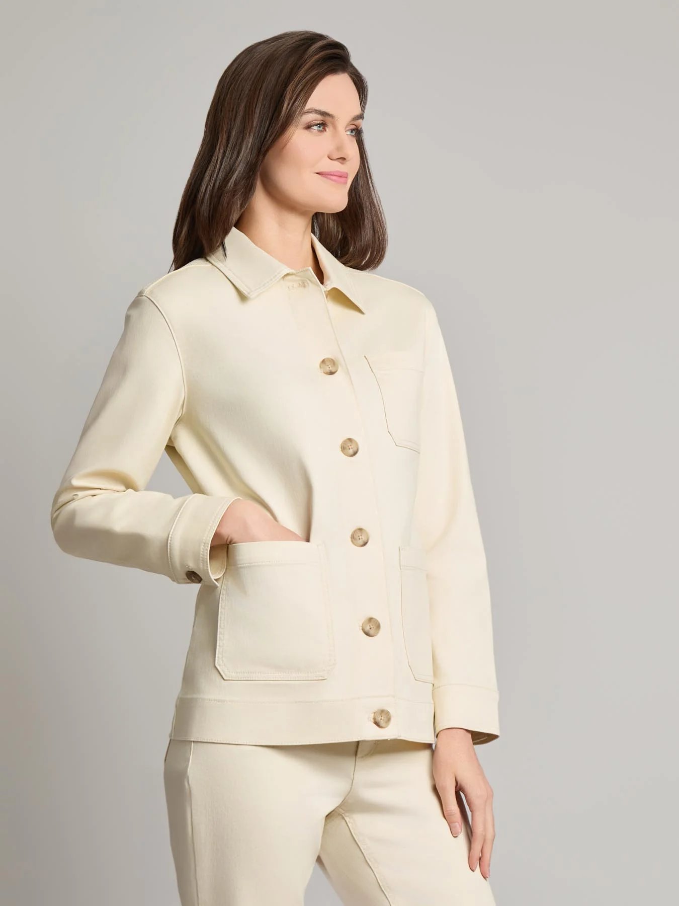 Patch Pocket Jacket, City Denim - Image 2