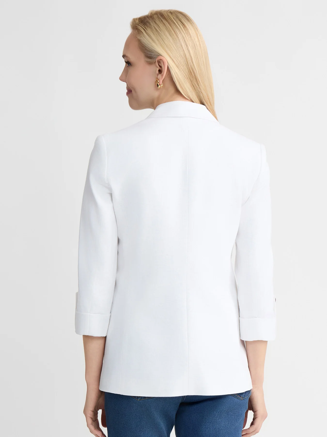 Plus Patch Pocket Jacket, Linen - Image 5