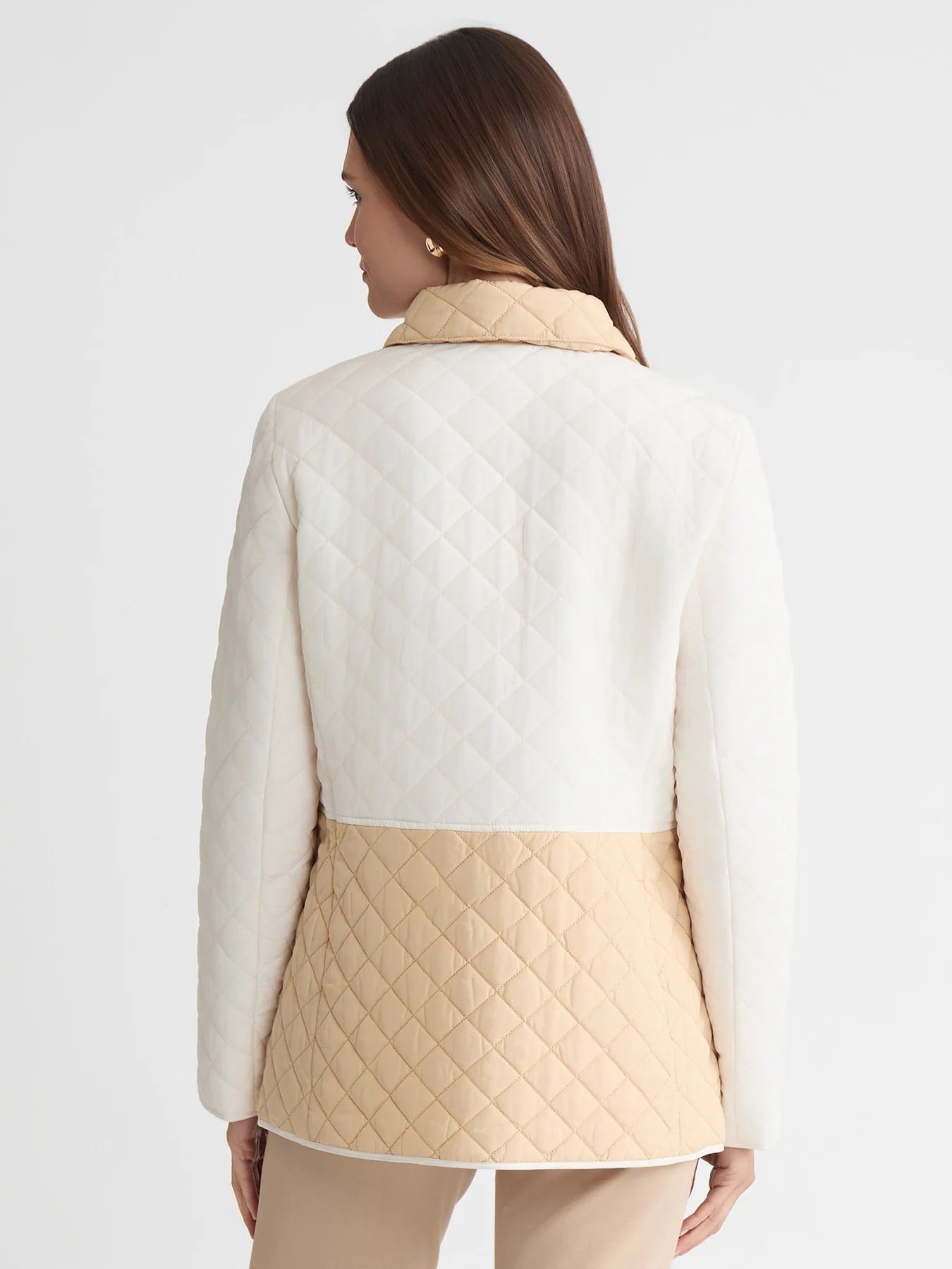 Petite Colorblock Quilted Jacket - Image 4