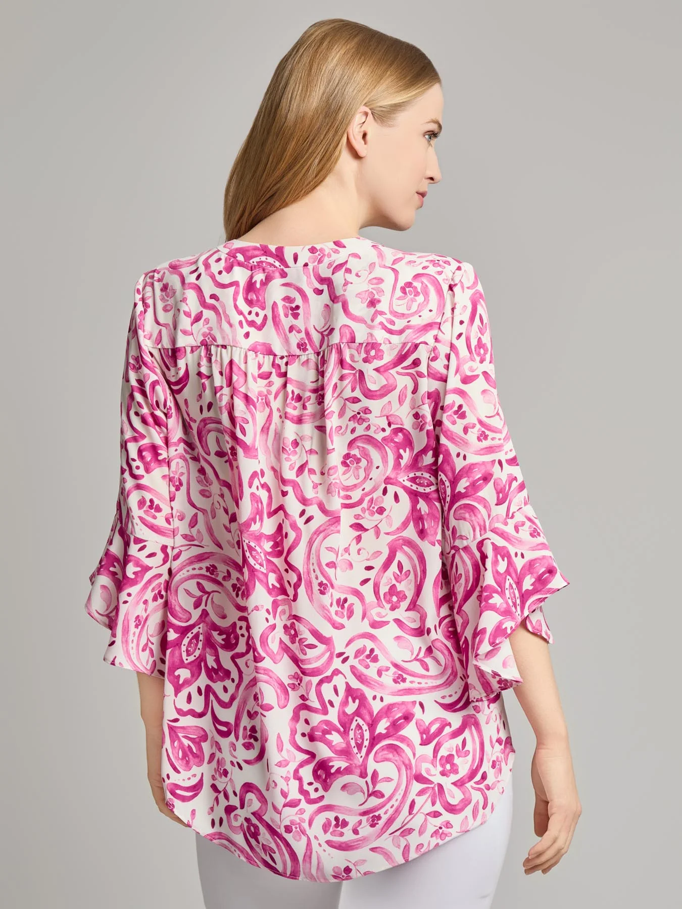 Petite Flutter Sleeve Blouse - Image 3