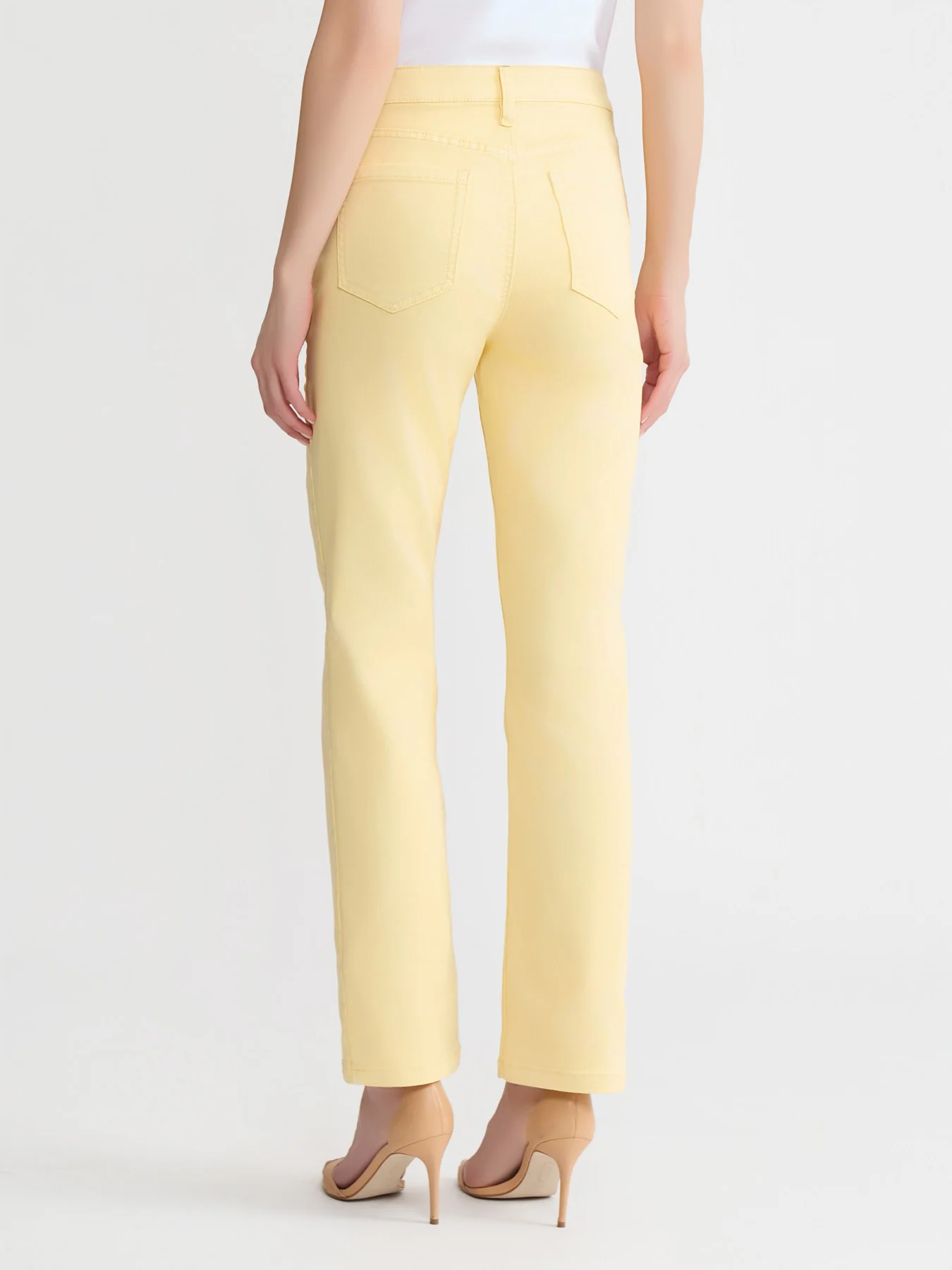 Lexington Straight Leg Jeans, Cornsilk - Image 3