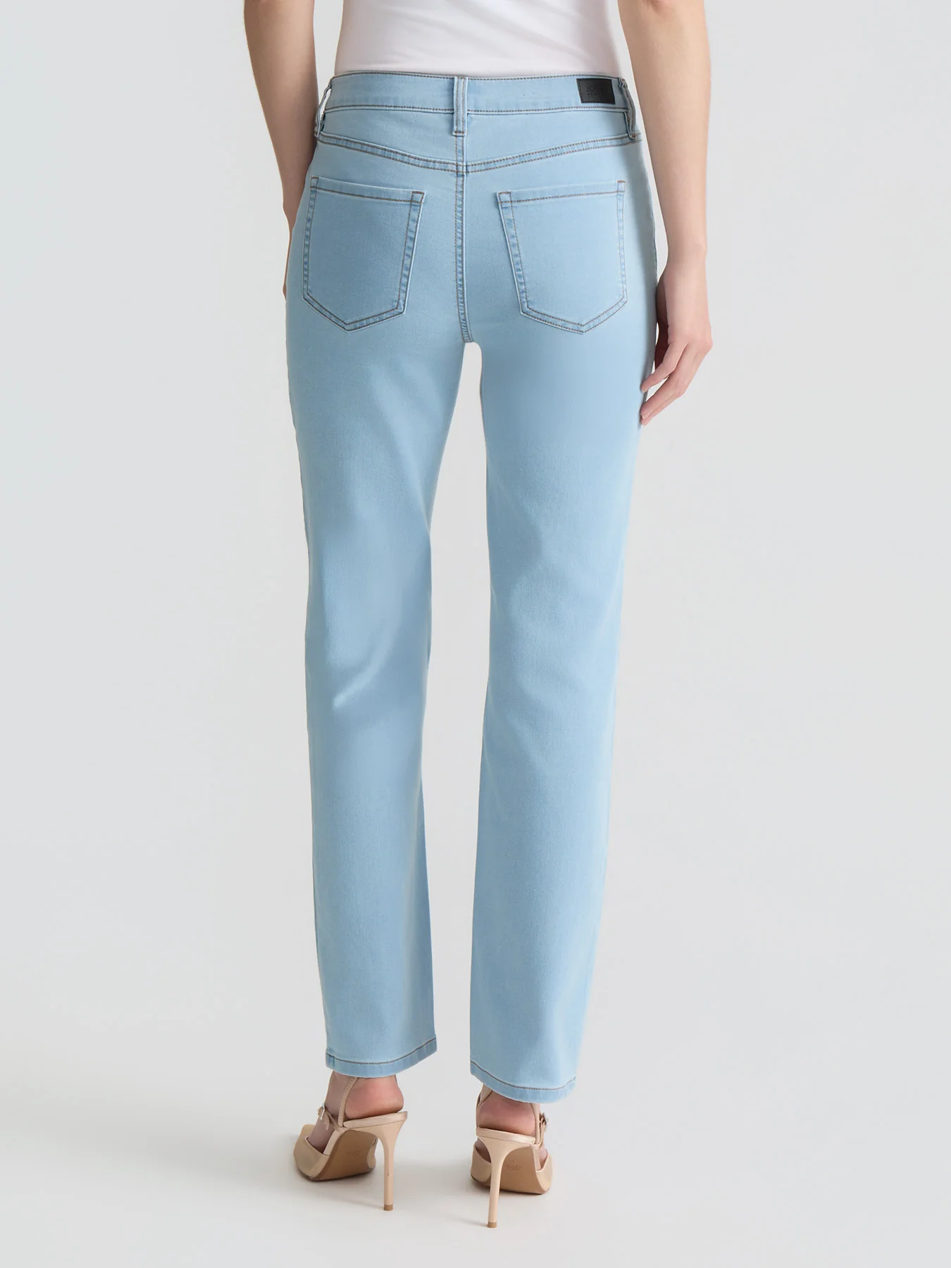 Petite Lexington Straight Leg Jeans, Huntington Wash - Image 3