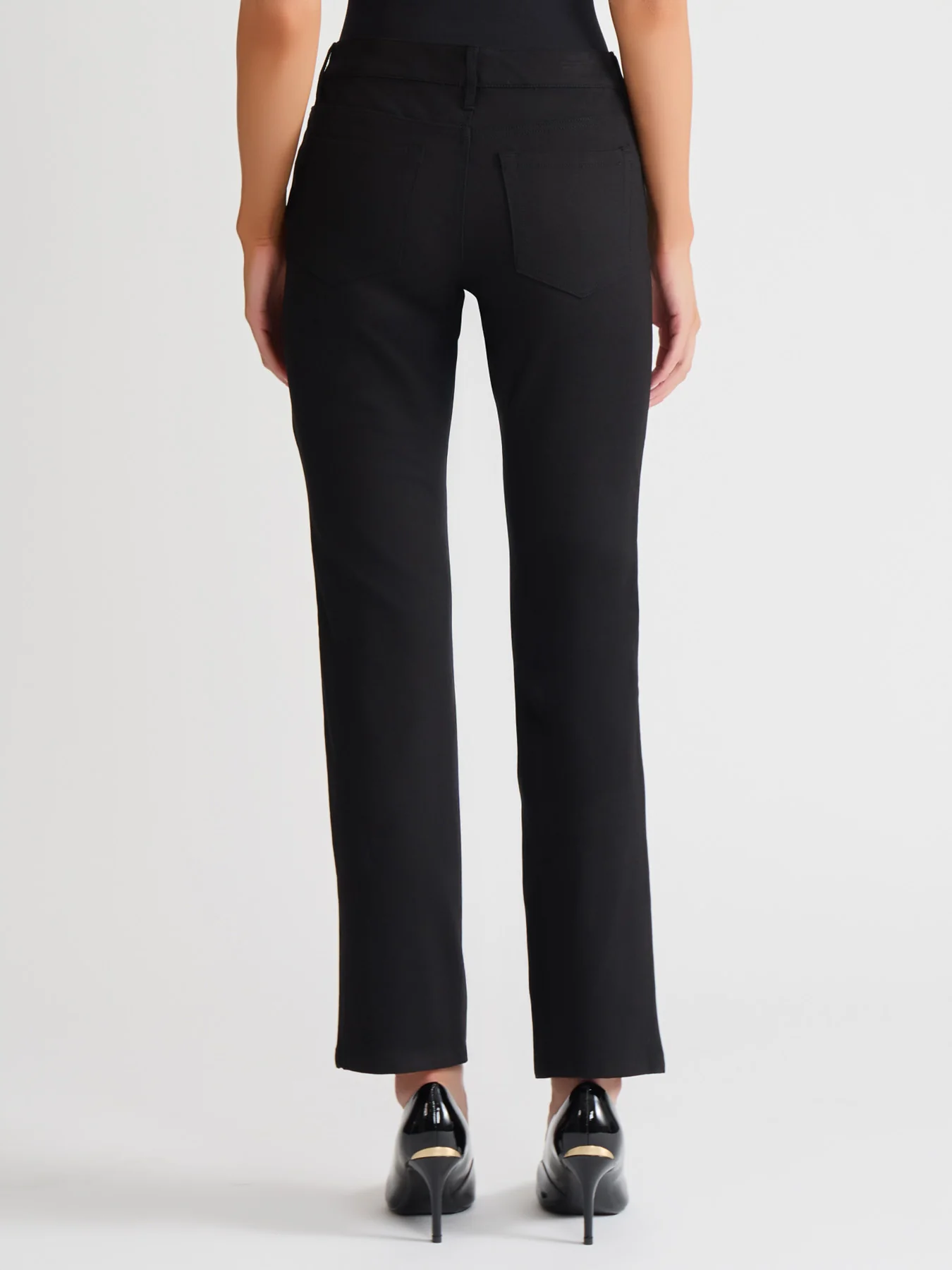 Petite Lexington Straight Leg Jeans, Onyx Wash - Image 3