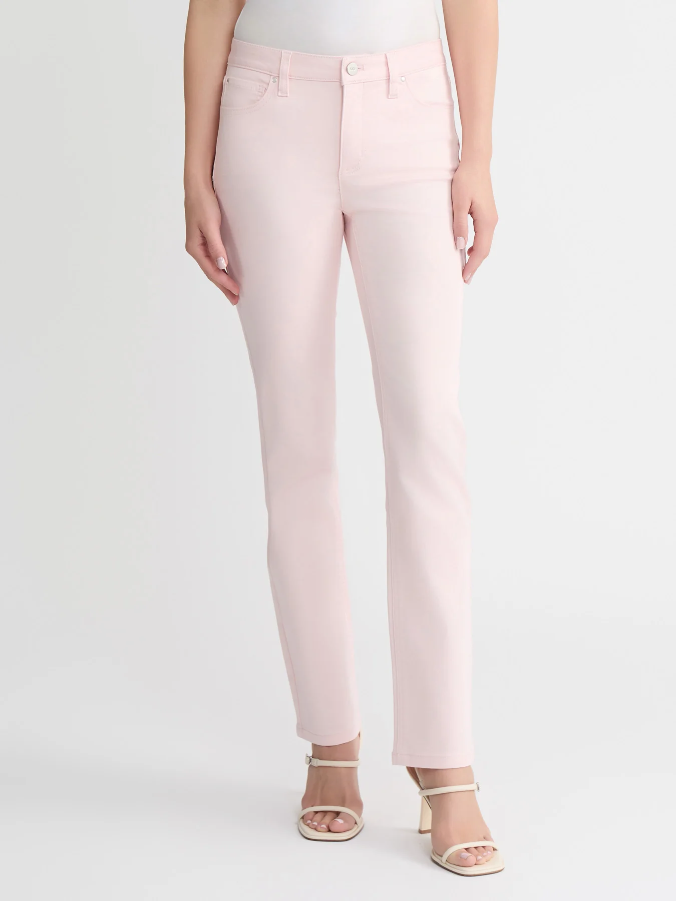 Petite Lexington Straight Leg Jeans, Petal Pink