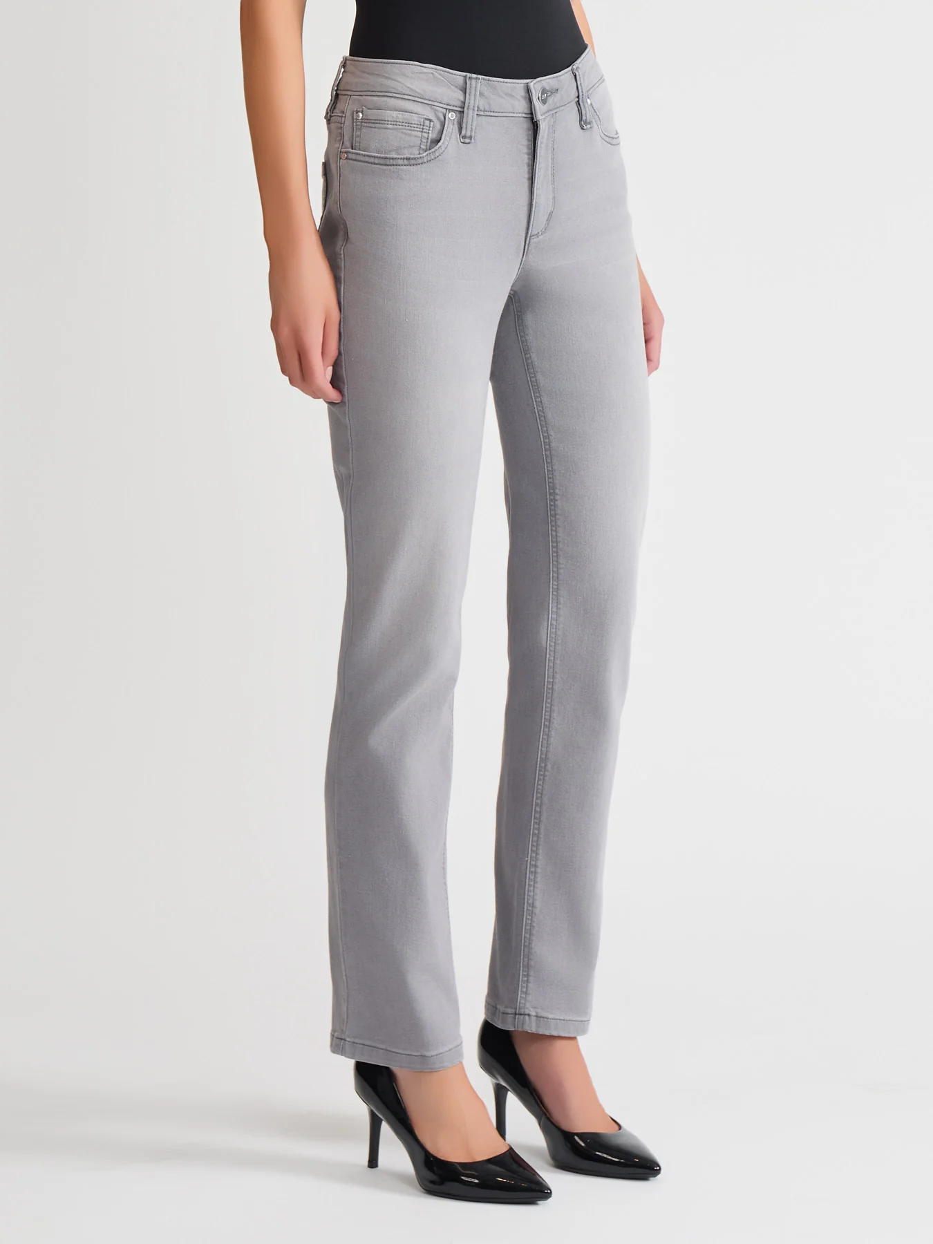 Petite Lexington Straight Leg Jeans, Slater Wash - Image 2