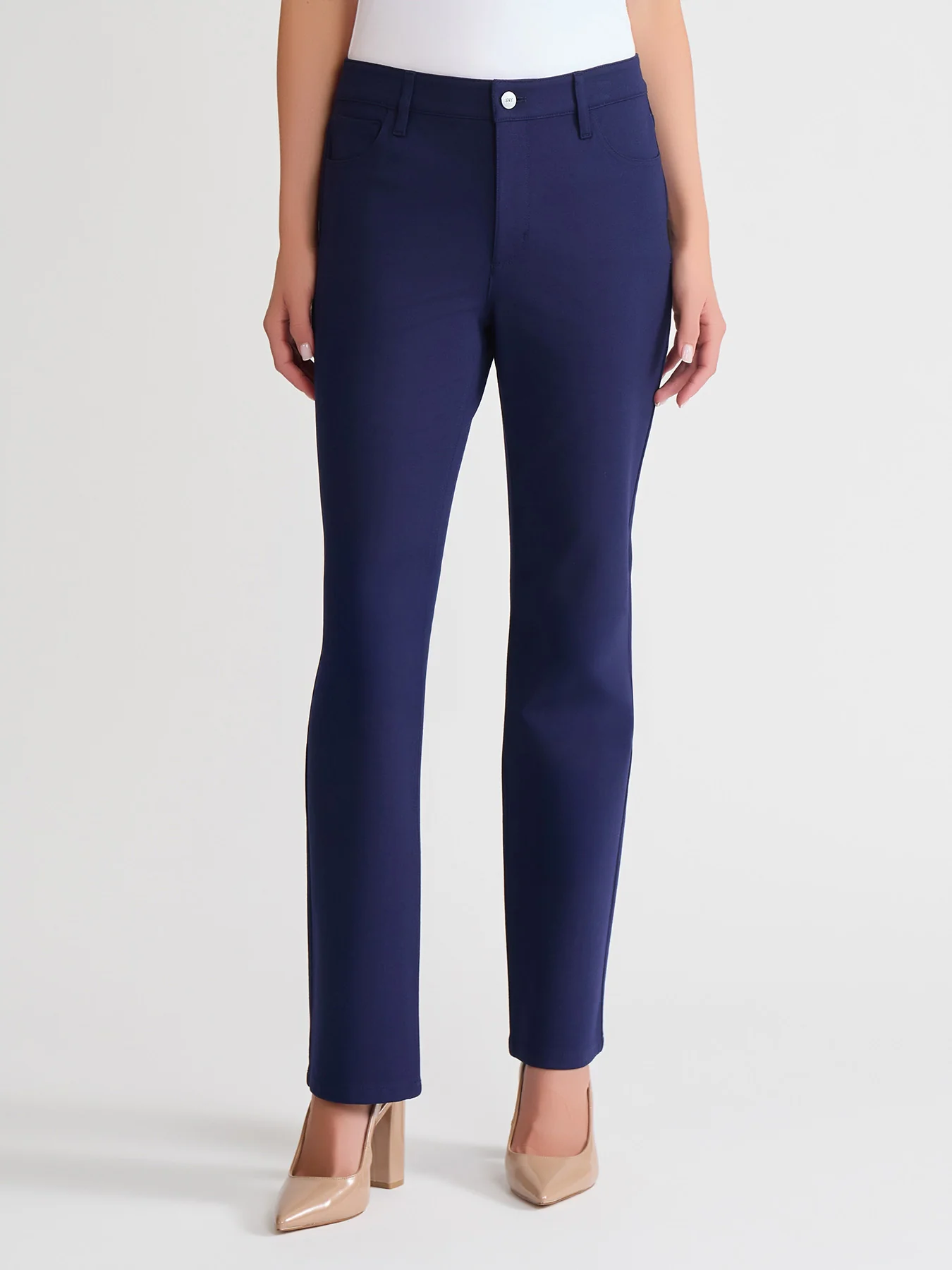 Petite Lexington Straight Leg Pants, Modern Compression