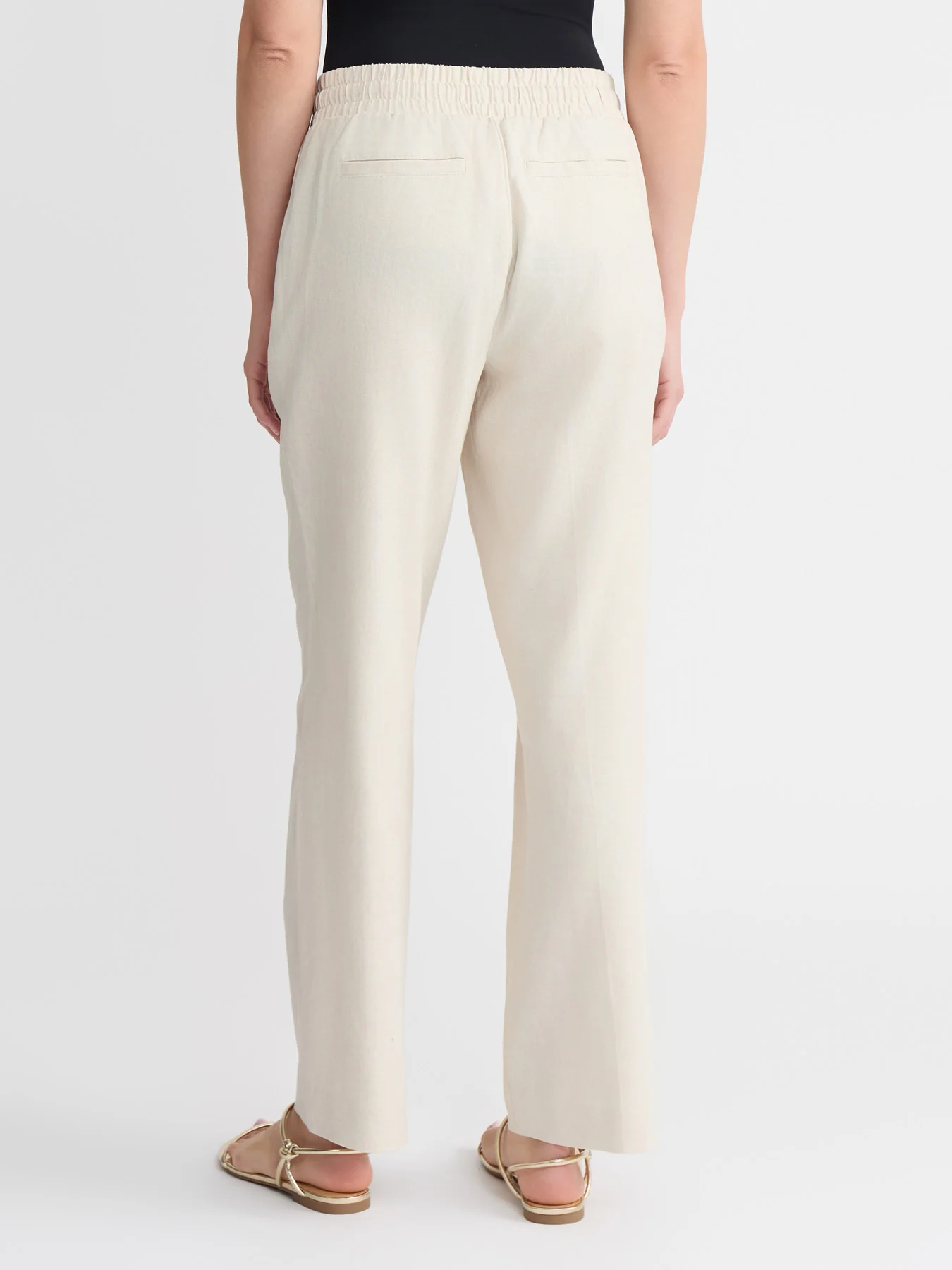 Pull-On Drawstring Pant, Linen - Image 4