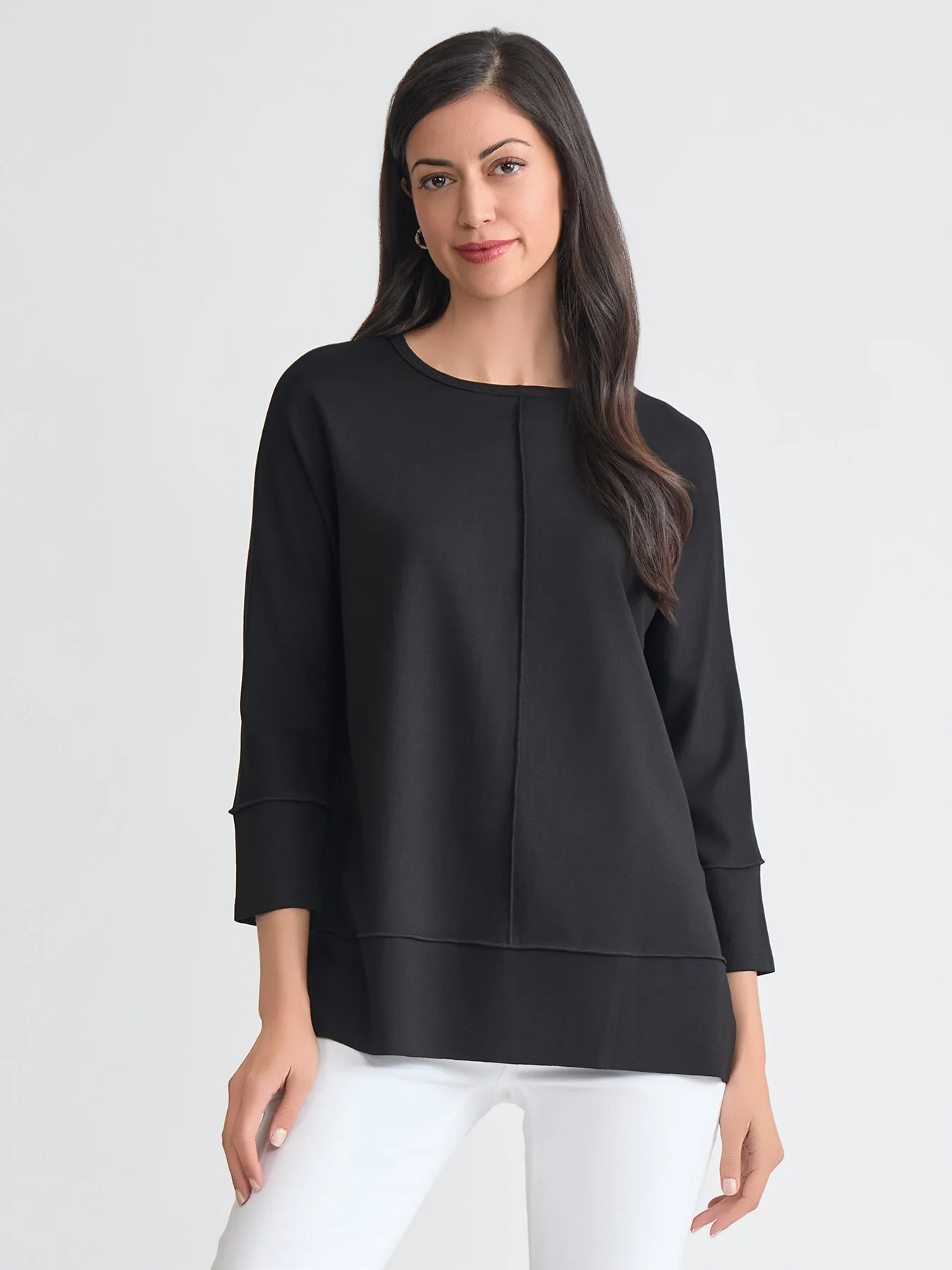 Petite Seam Detail Tunic, Serenity Knit