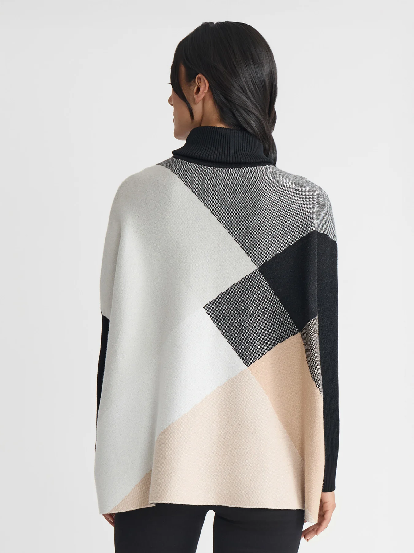 Turtleneck Colorblock Pullover Sweater - Image 5