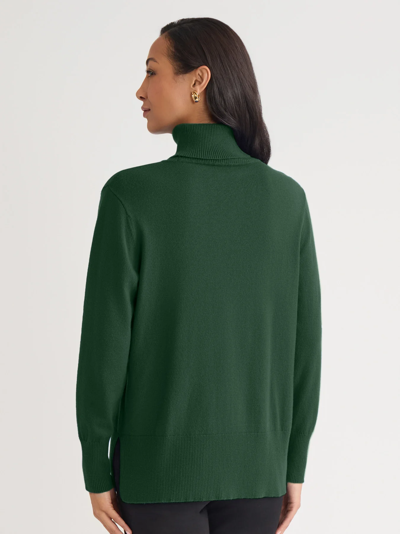 Pin Tuck Mock Neck Tunic - Image 3