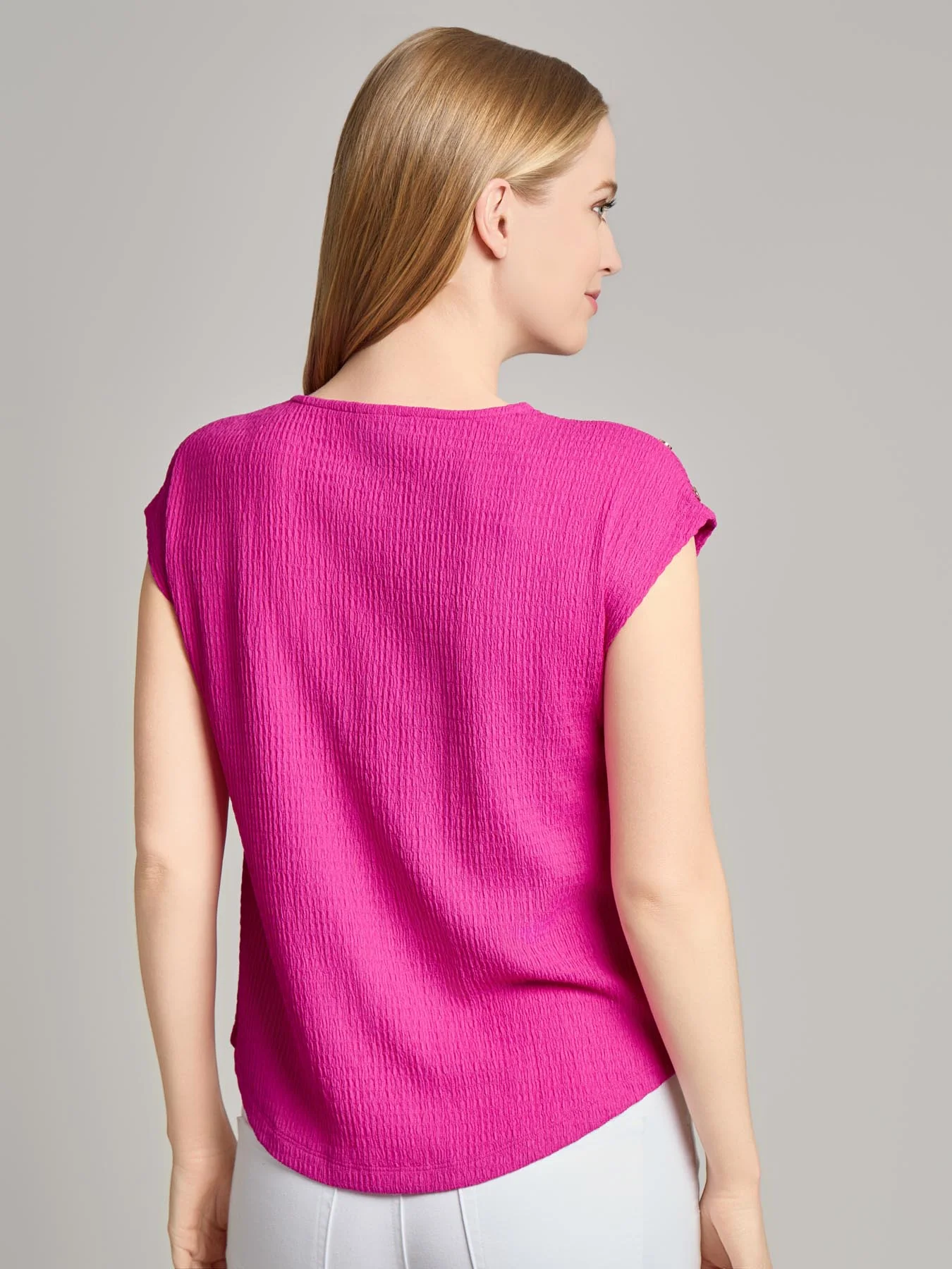 Plus Drop Shoulder Textured Top - Image 3