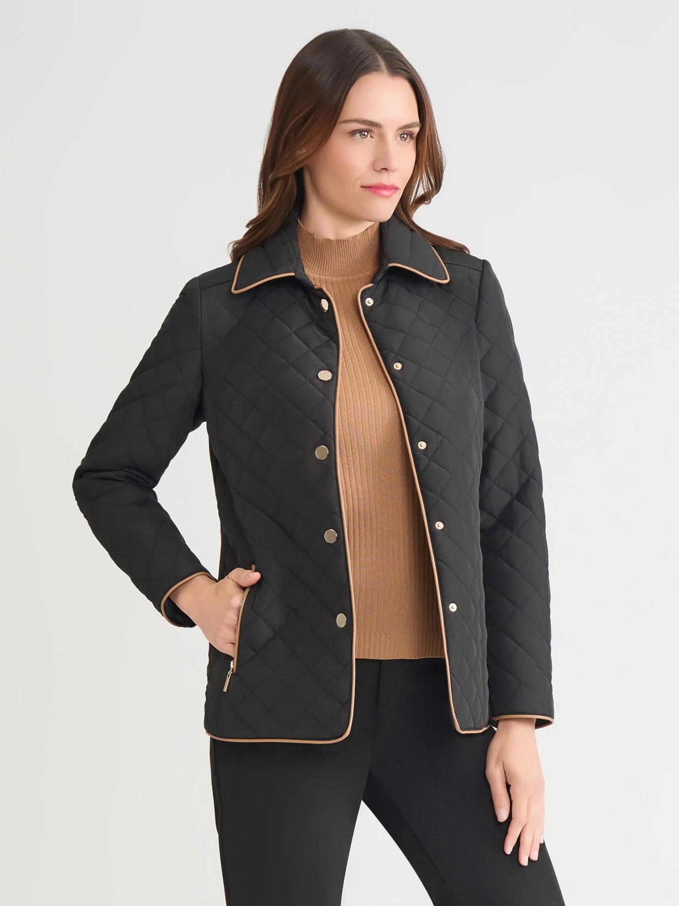 Five-Button Quilted Jacket - Image 3