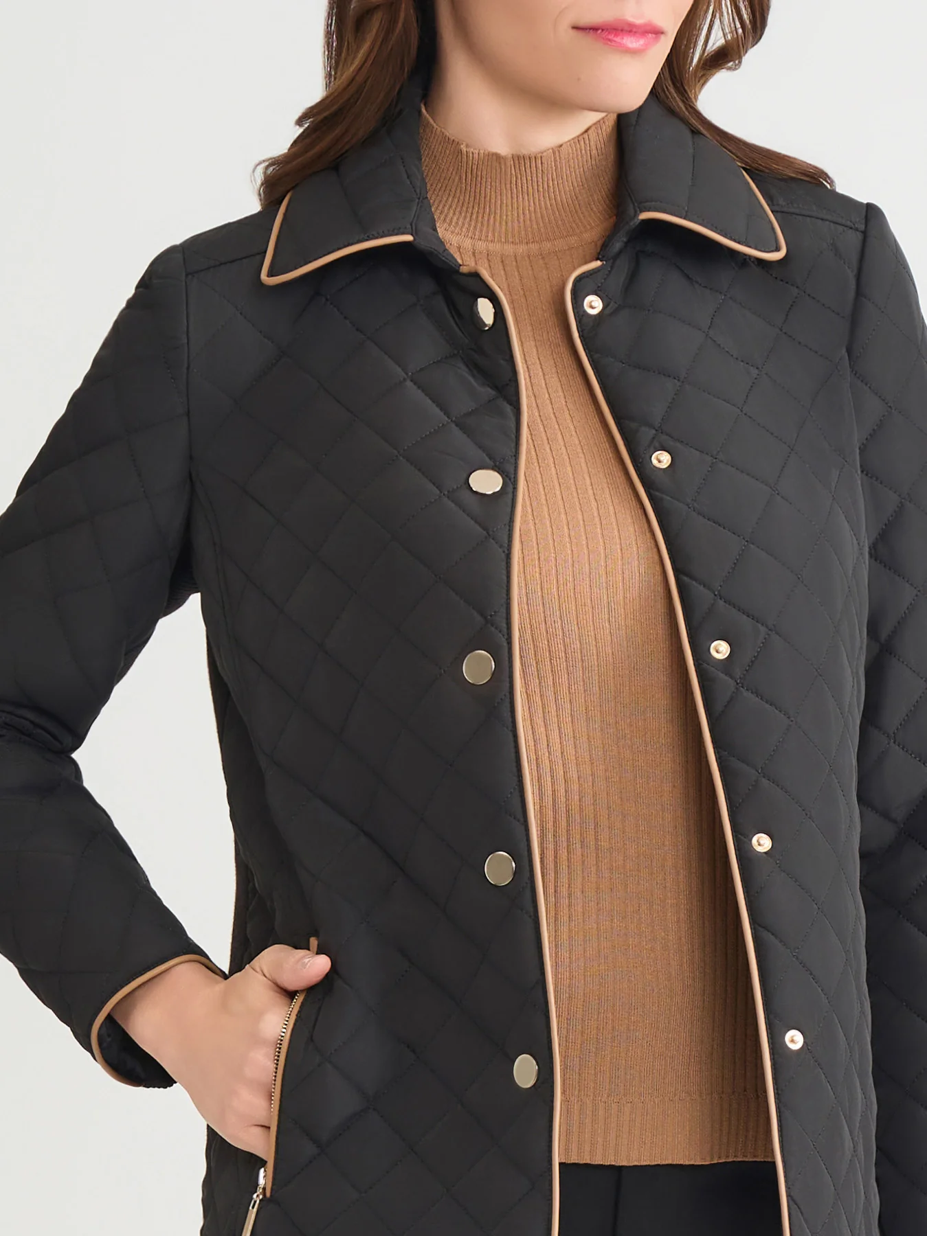 Five-Button Quilted Jacket - Image 4