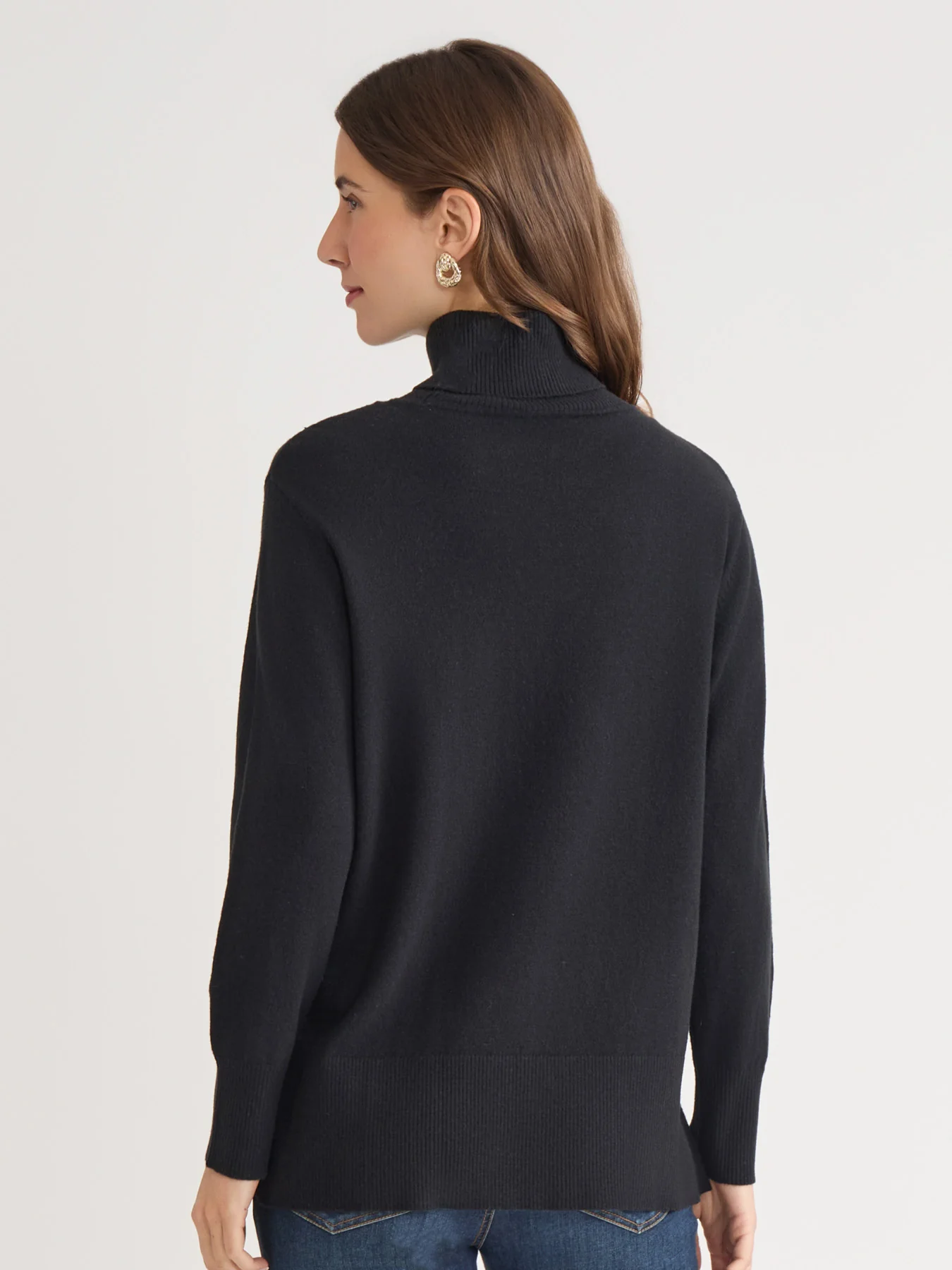Plus Pin Tuck Mock Neck Tunic - Image 4