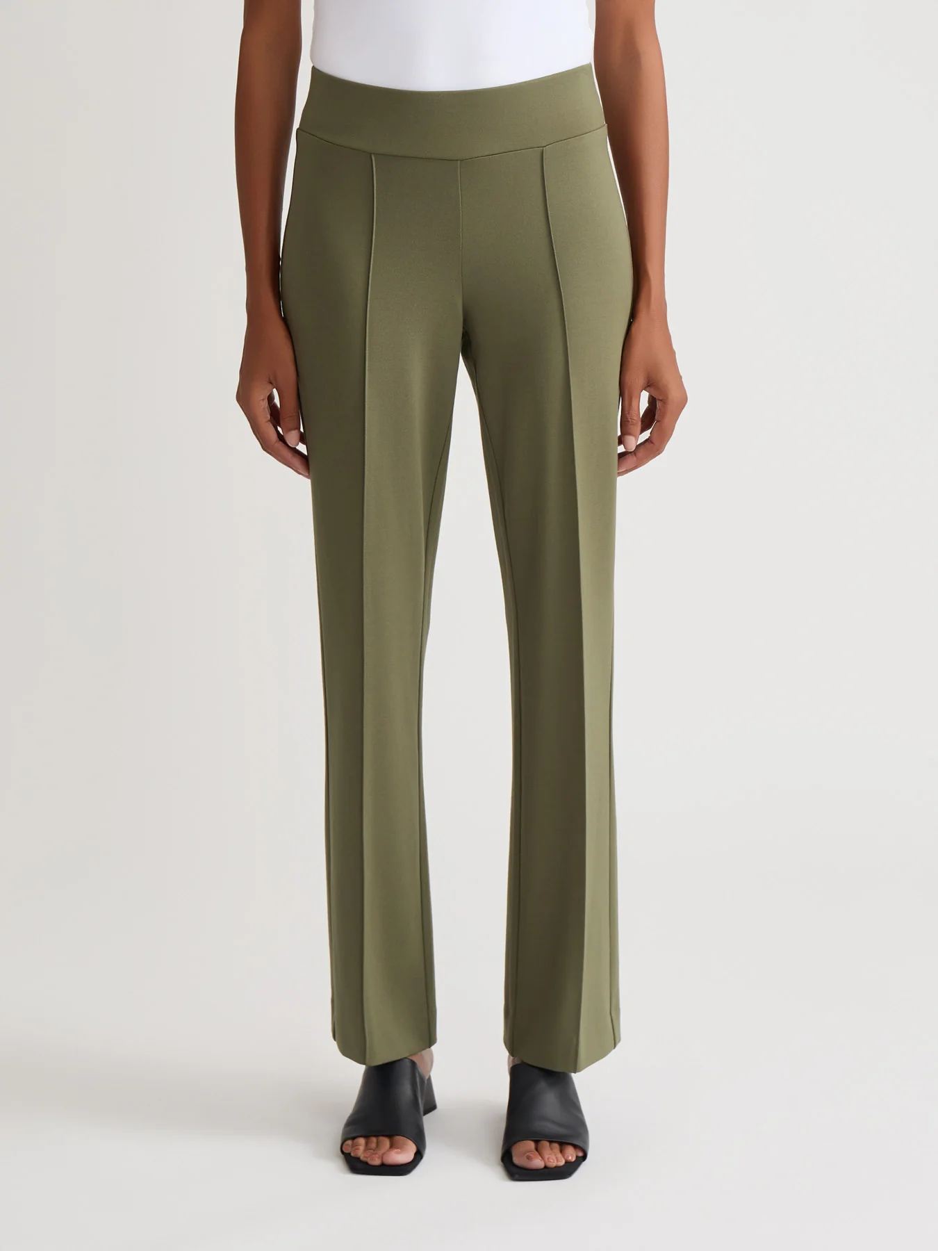 Pull-On Pintuck Trouser, Serenity Knit