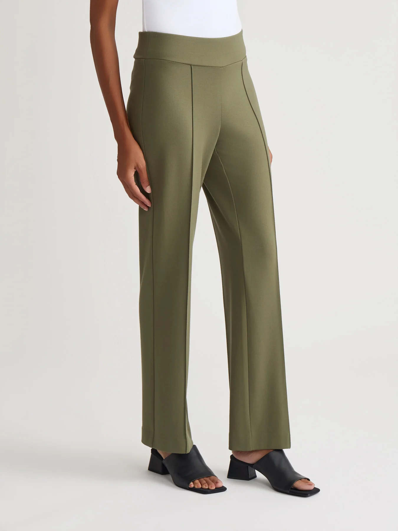 Pull-On Pintuck Trouser, Serenity Knit - Image 2