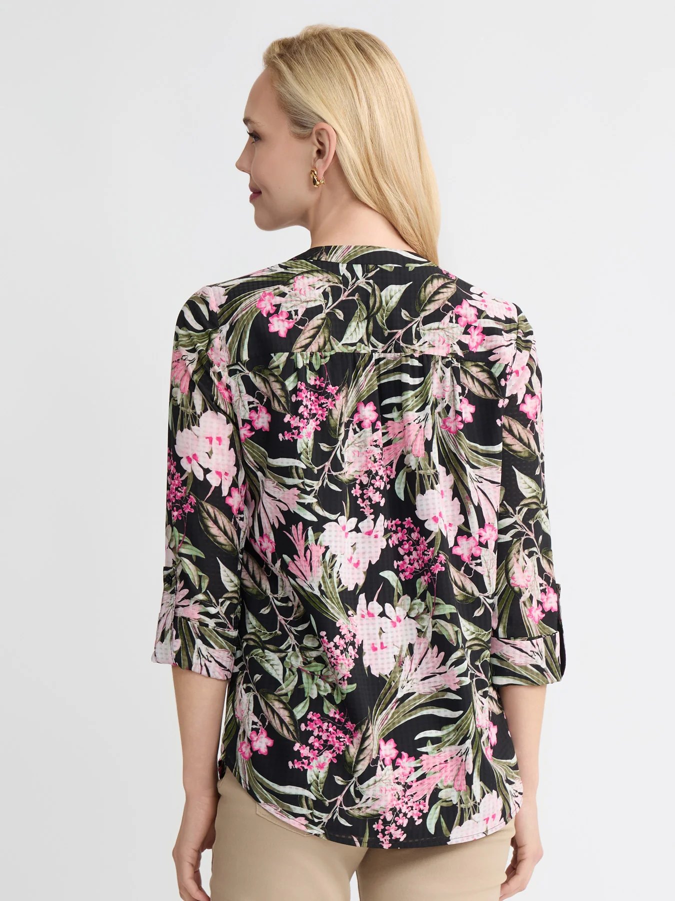 Plus V-Neck Kelly Blouse - Image 4