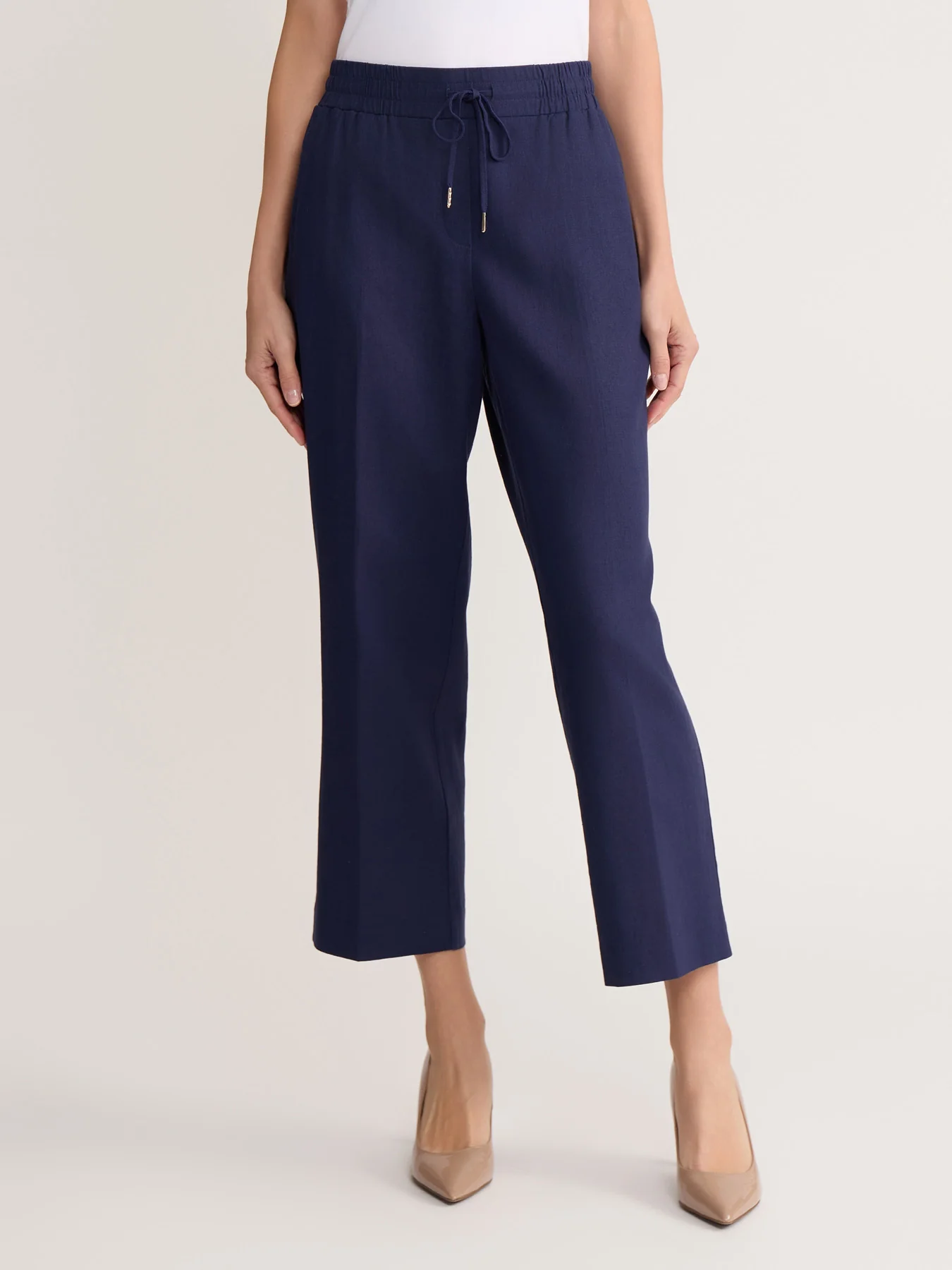 Pull-On Drawstring Pant, Linen