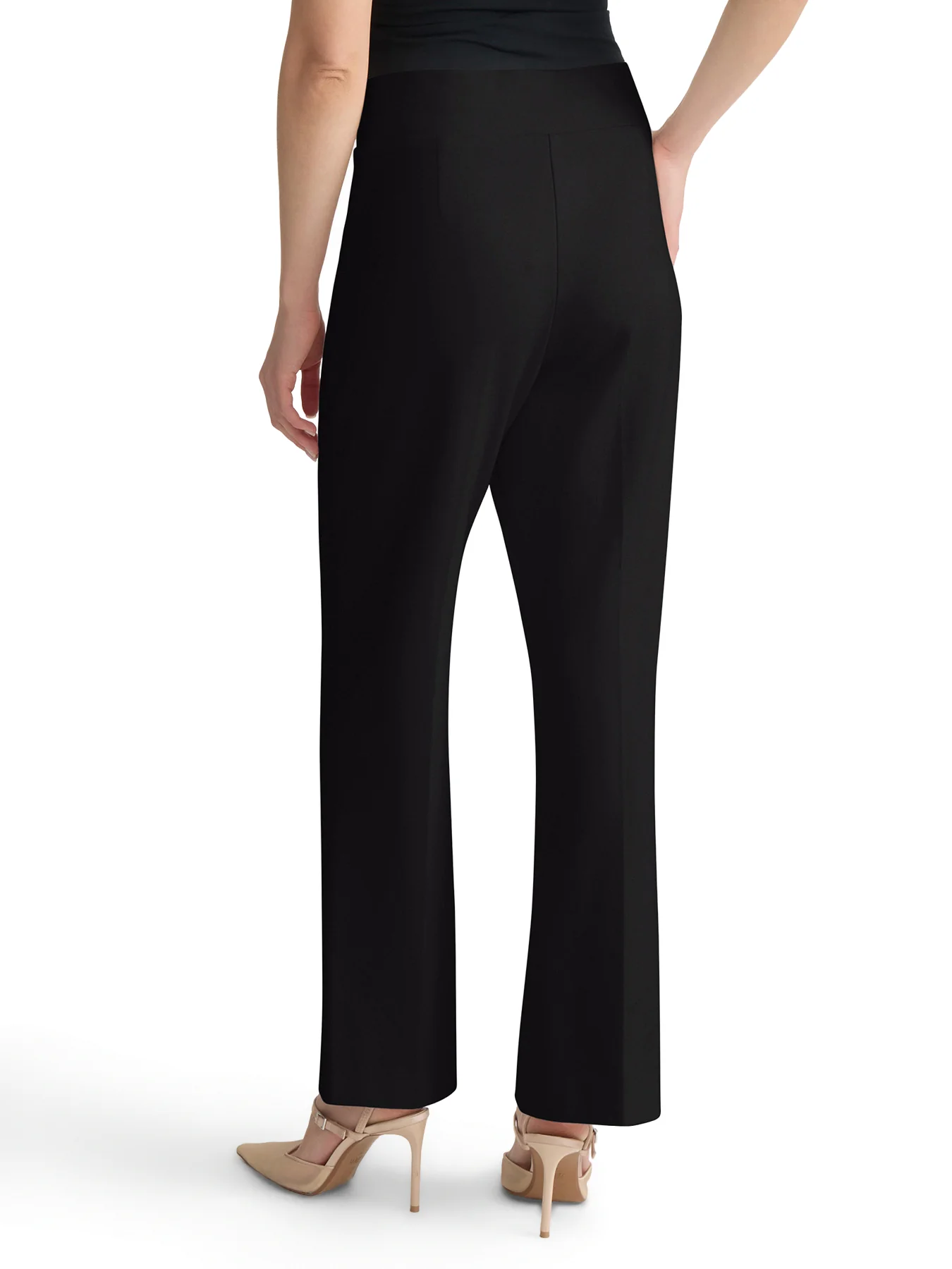 Pull-On Pintuck Pants, Serenity Knit - Image 3