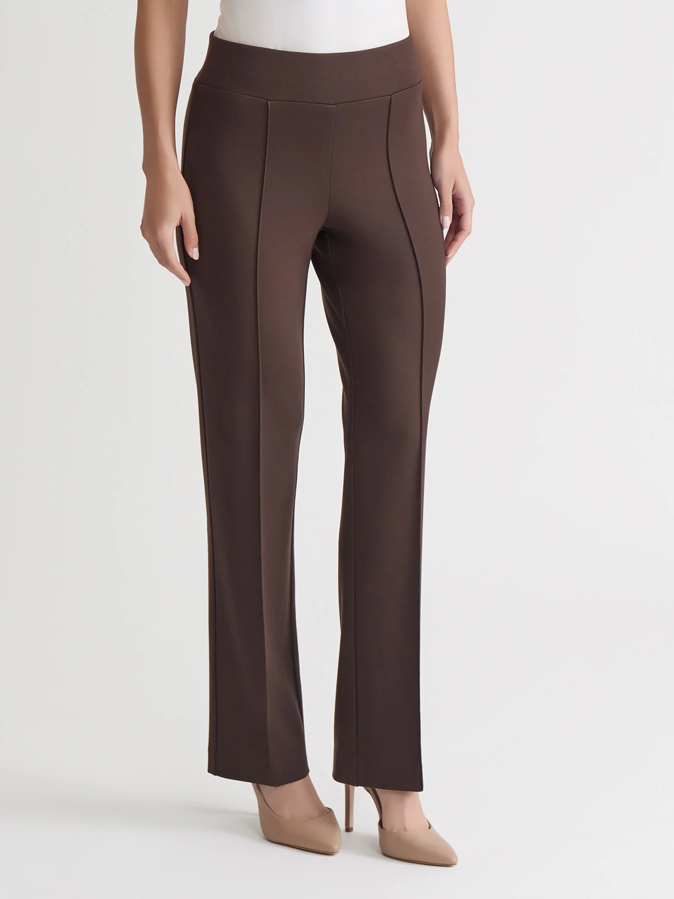 Pull-On Pintuck Trouser, Serenity Knit - Image 3